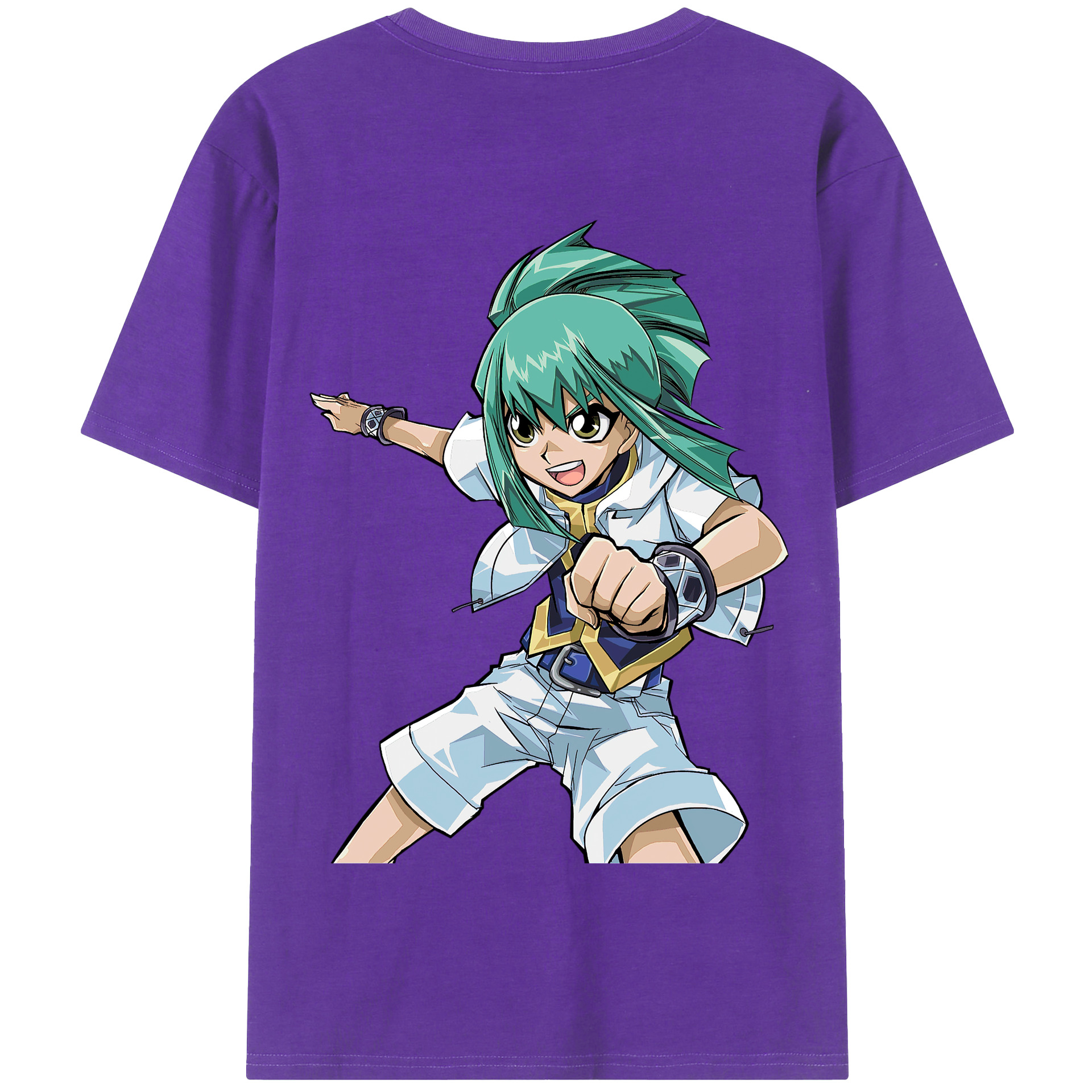 （画像用） 遊☆戯☆王 Yu-Gi-Oh! 綿100％半袖Tシャツ（背面プリント）