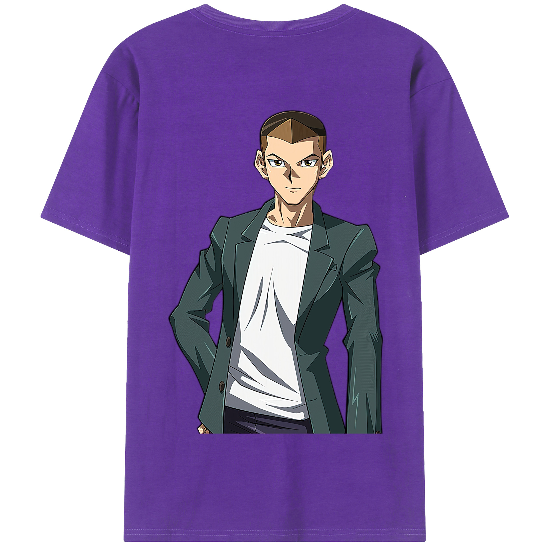 （画像用） 遊☆戯☆王 Yu-Gi-Oh! 綿100％半袖Tシャツ（背面プリント）