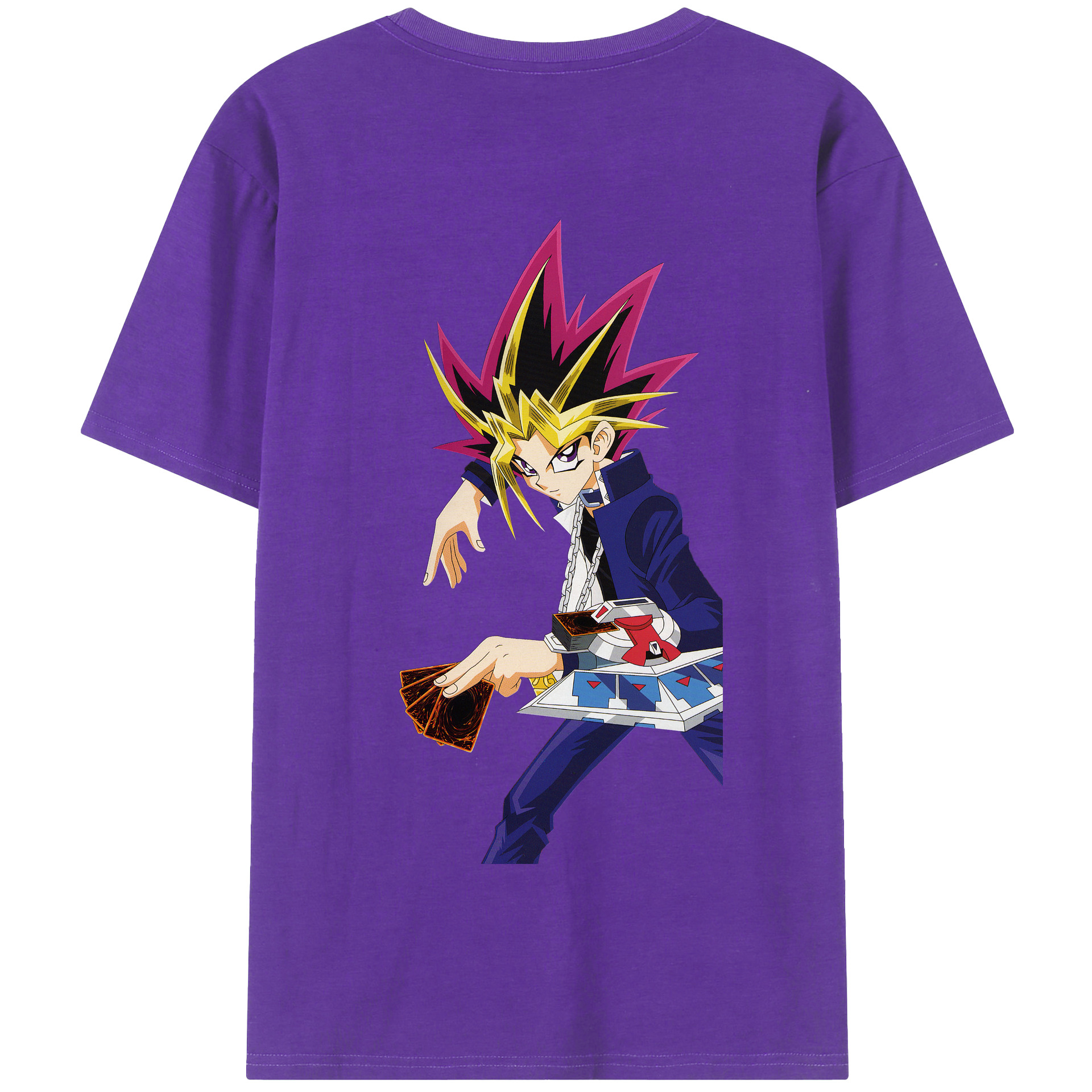 （画像用） 遊☆戯☆王 Yu-Gi-Oh! 綿100％半袖Tシャツ（背面プリント）