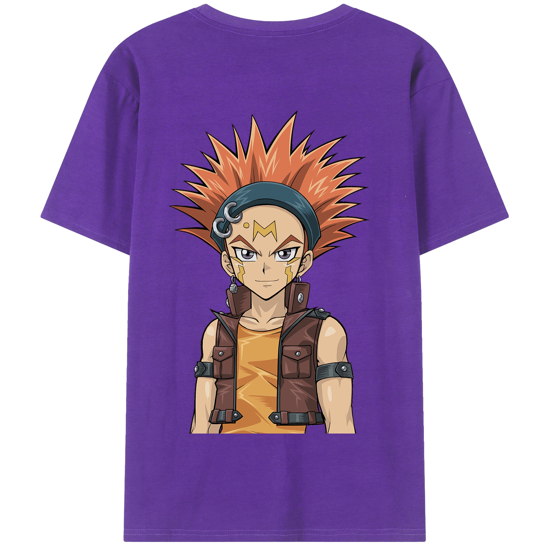 （画像用） 遊☆戯☆王 Yu-Gi-Oh! 綿100％半袖Tシャツ（背面プリント）