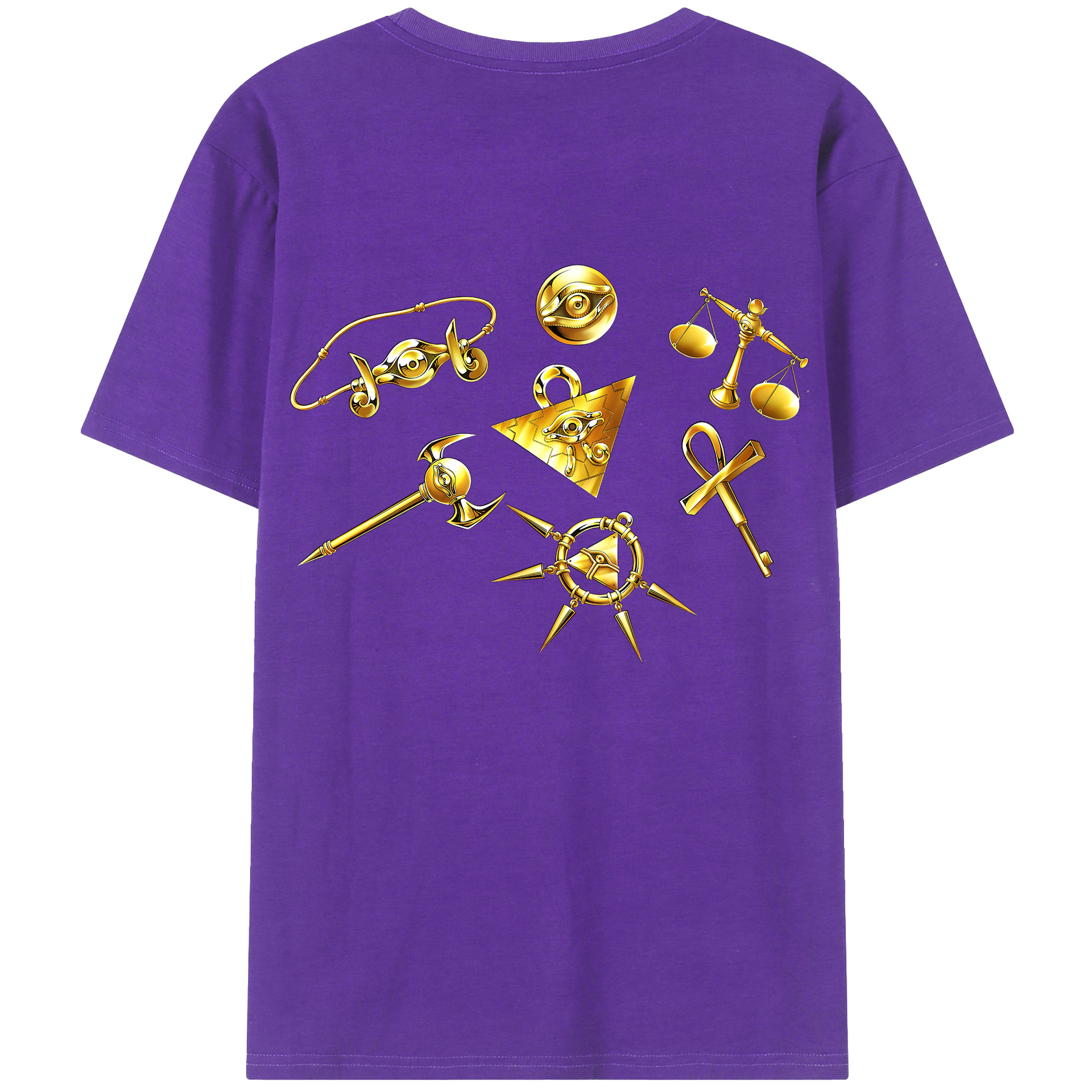 （画像用） 遊☆戯☆王 Yu-Gi-Oh! 綿100％半袖Tシャツ（背面プリント）