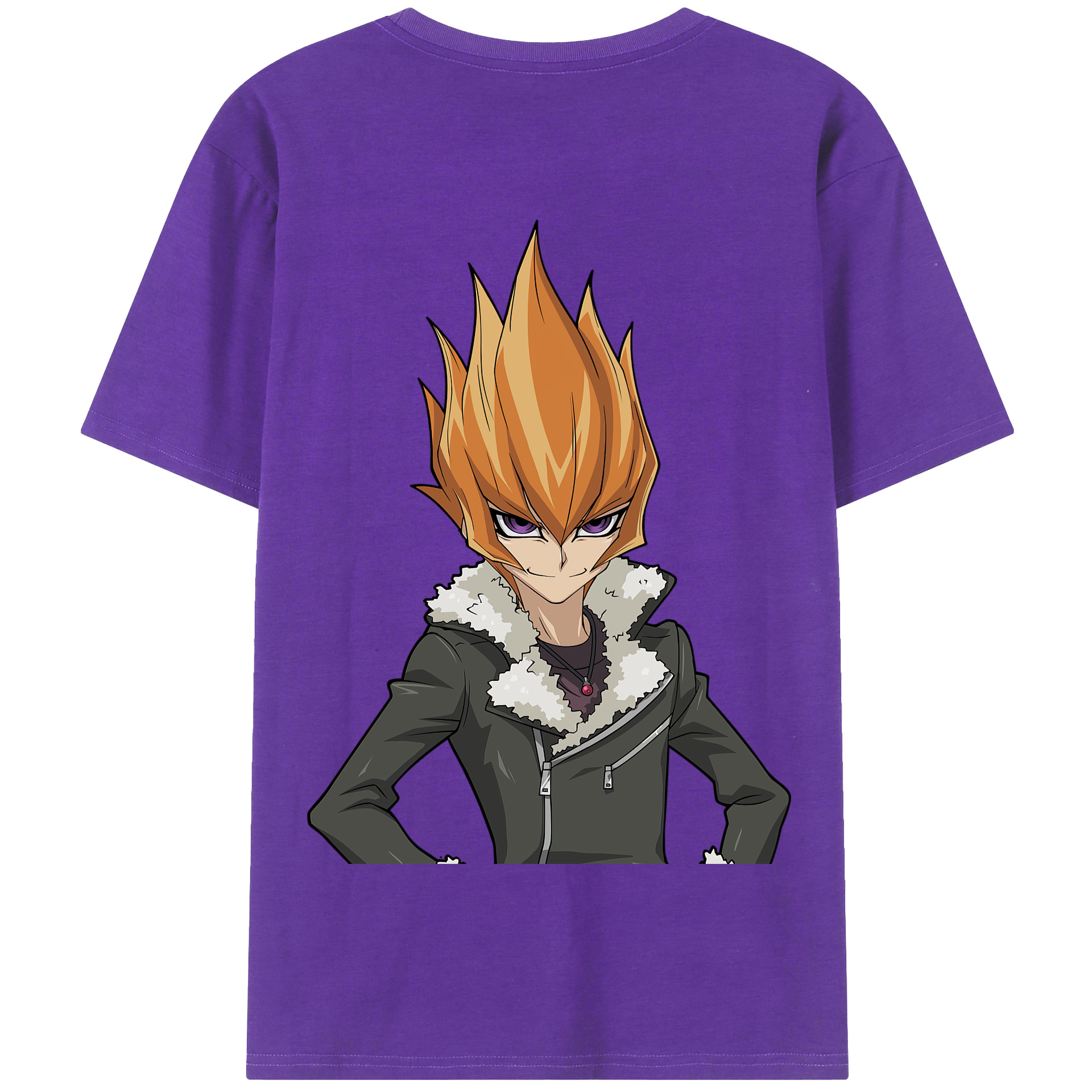 （画像用） 遊☆戯☆王 Yu-Gi-Oh! 綿100％半袖Tシャツ（背面プリント）