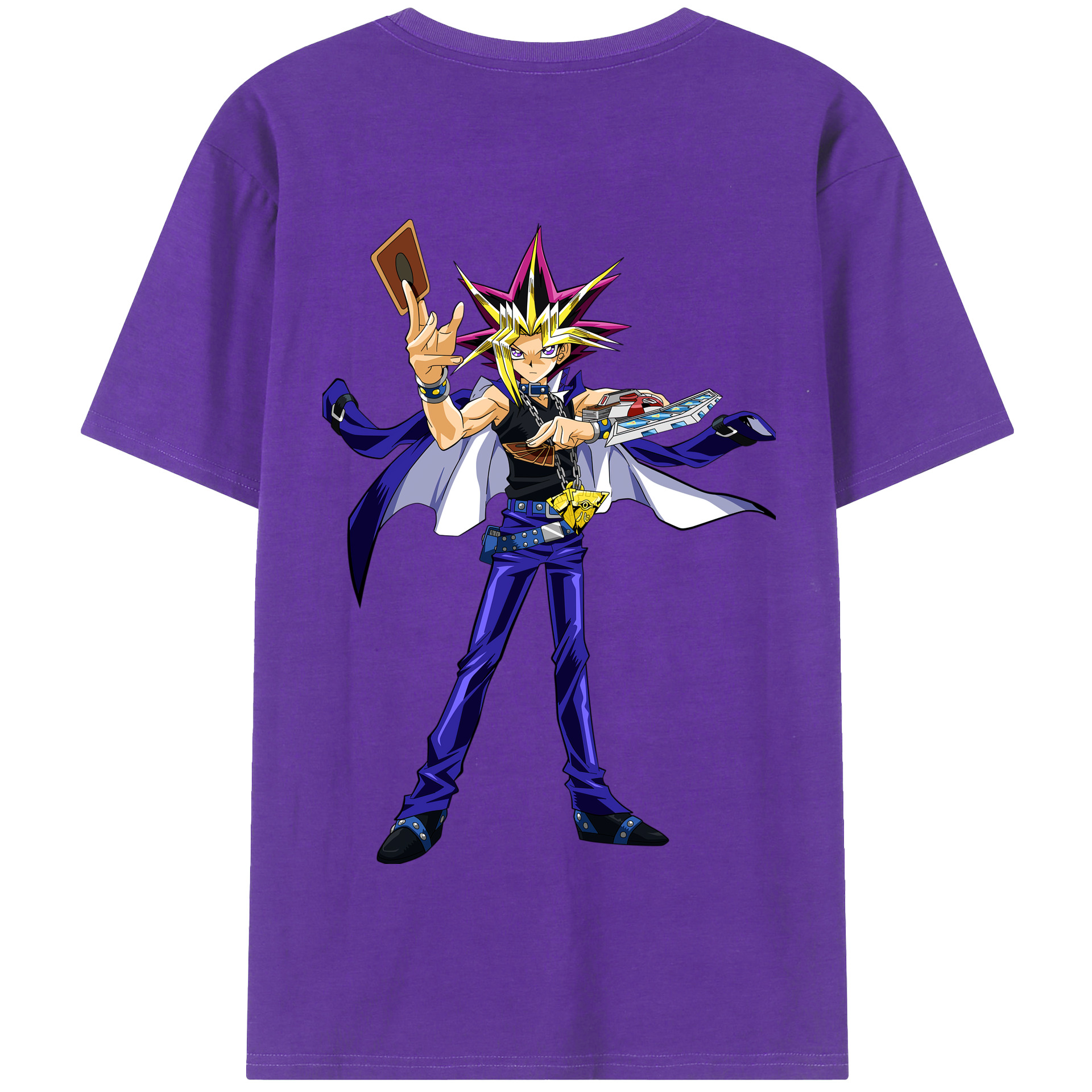 （画像用） 遊☆戯☆王 Yu-Gi-Oh! 綿100％半袖Tシャツ（背面プリント）