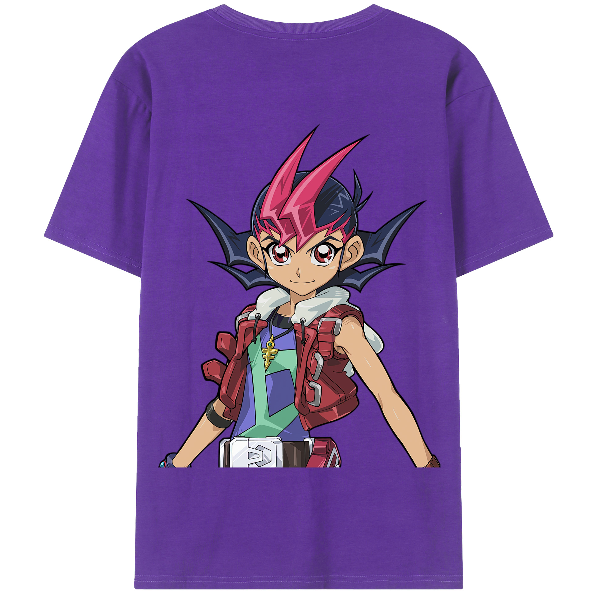 （画像用） 遊☆戯☆王 Yu-Gi-Oh! 綿100％半袖Tシャツ（背面プリント）