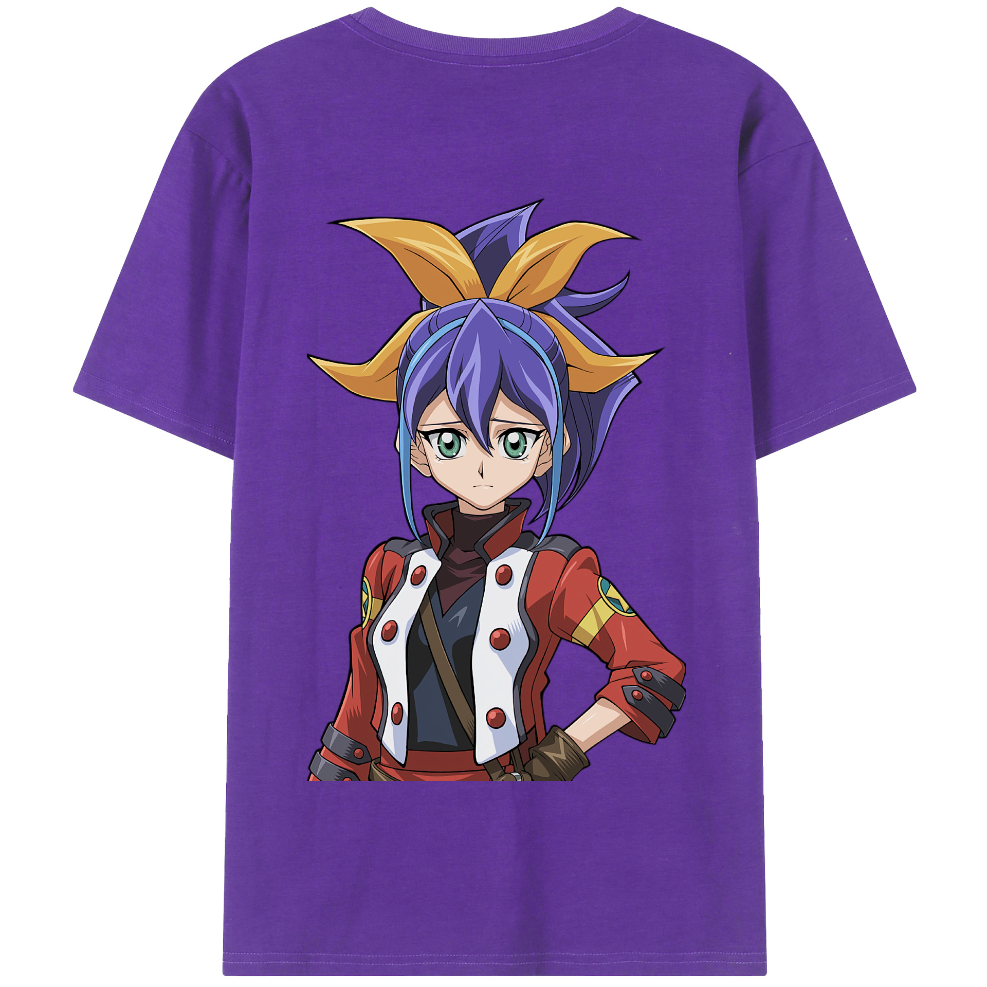 （画像用） 遊☆戯☆王 Yu-Gi-Oh! 綿100％半袖Tシャツ（背面プリント）