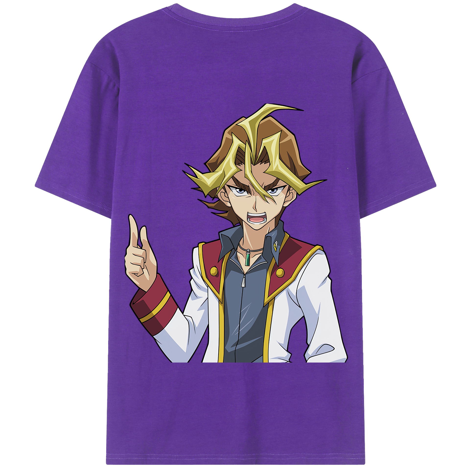 （画像用） 遊☆戯☆王 Yu-Gi-Oh! 綿100％半袖Tシャツ（背面プリント）
