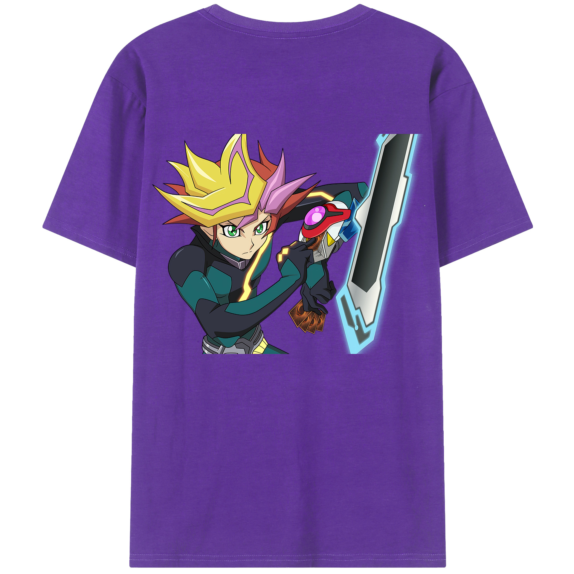 （画像用） 遊☆戯☆王 Yu-Gi-Oh! 綿100％半袖Tシャツ（背面プリント）