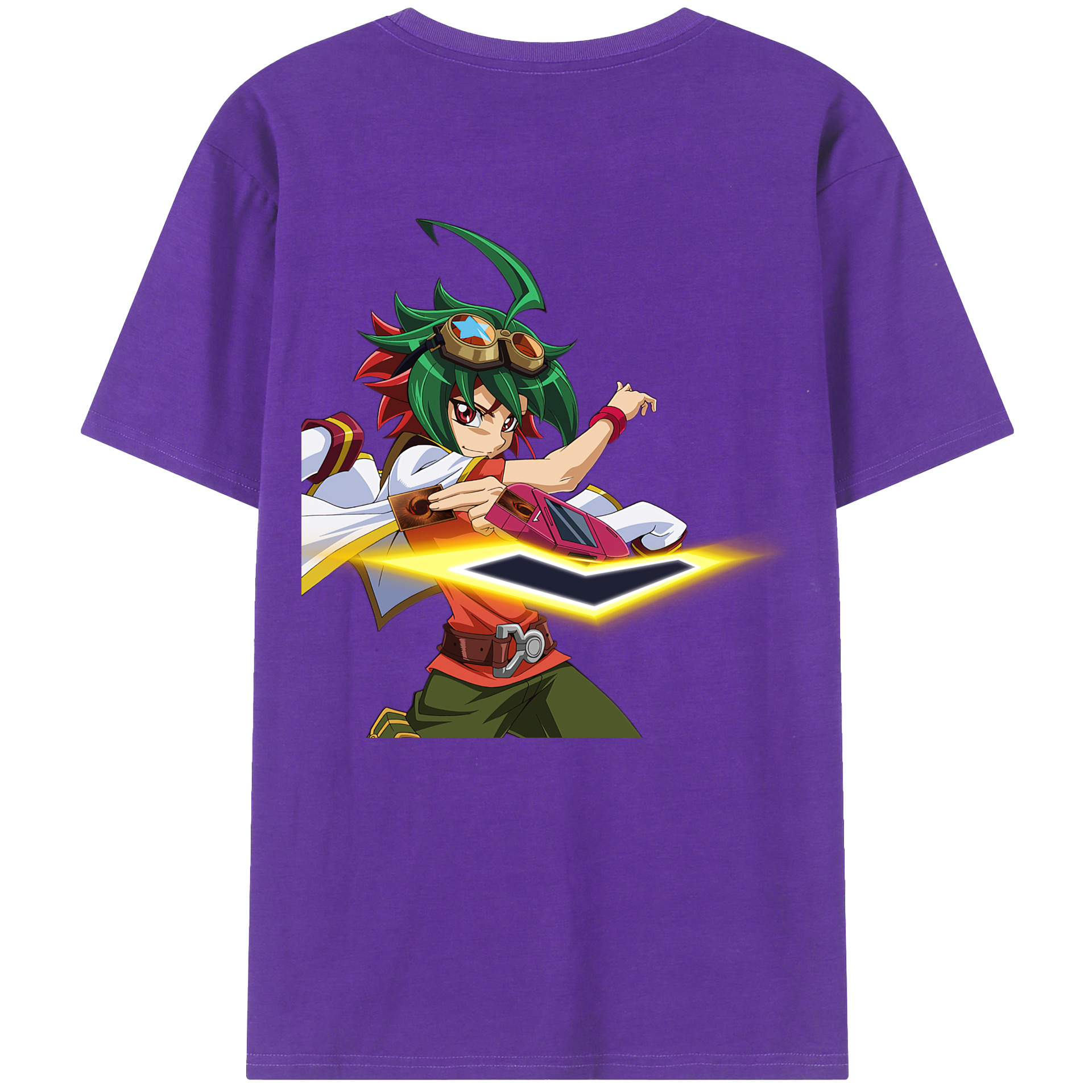 （画像用） 遊☆戯☆王 Yu-Gi-Oh! 綿100％半袖Tシャツ（背面プリント）