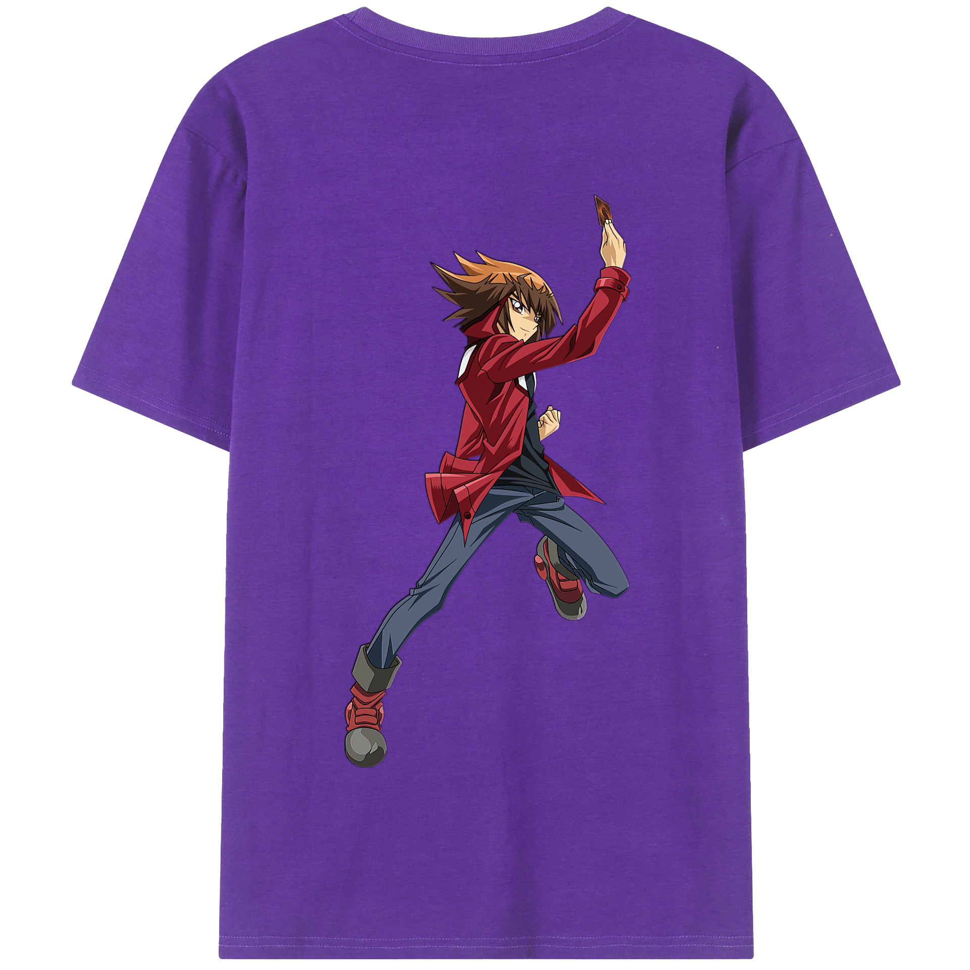 （画像用） 遊☆戯☆王 Yu-Gi-Oh! 綿100％半袖Tシャツ（背面プリント）