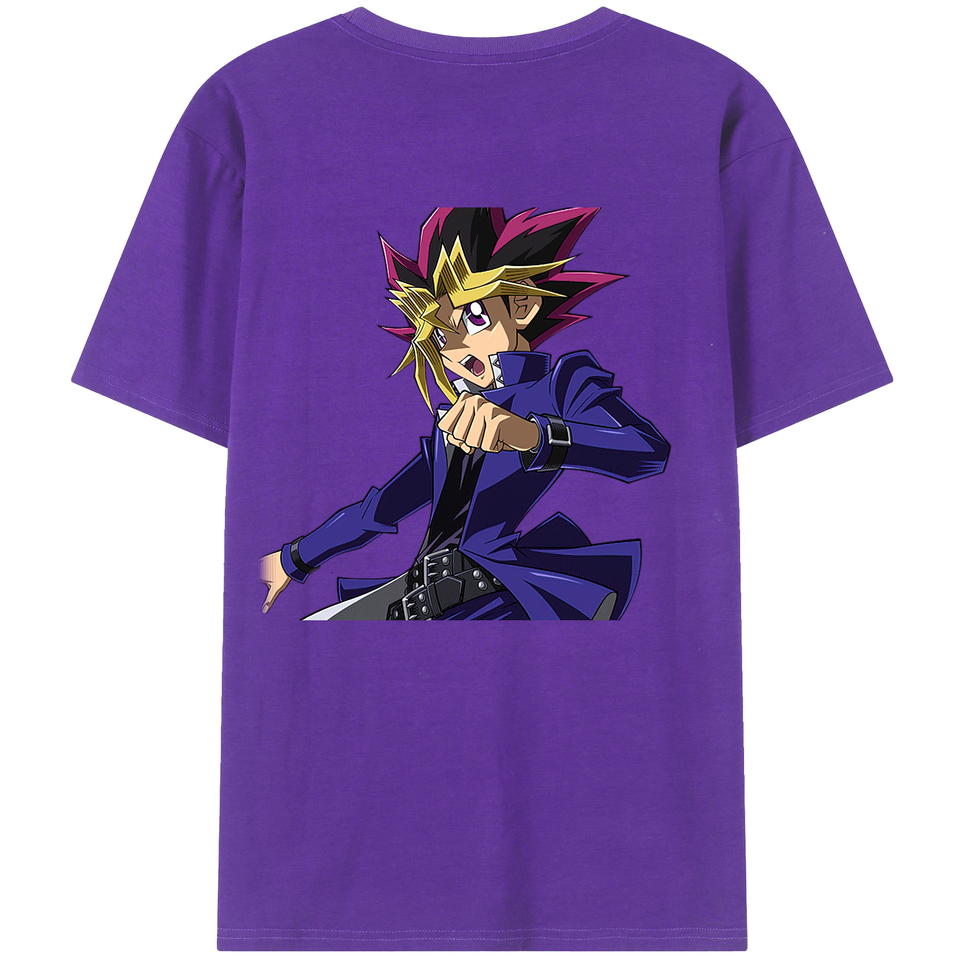 （画像用） 遊☆戯☆王 Yu-Gi-Oh! 綿100％半袖Tシャツ（背面プリント）