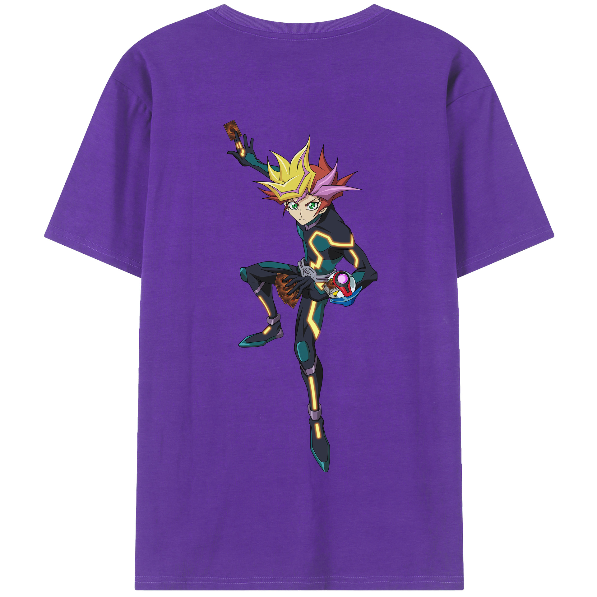 （画像用） 遊☆戯☆王 Yu-Gi-Oh! 綿100％半袖Tシャツ（背面プリント）