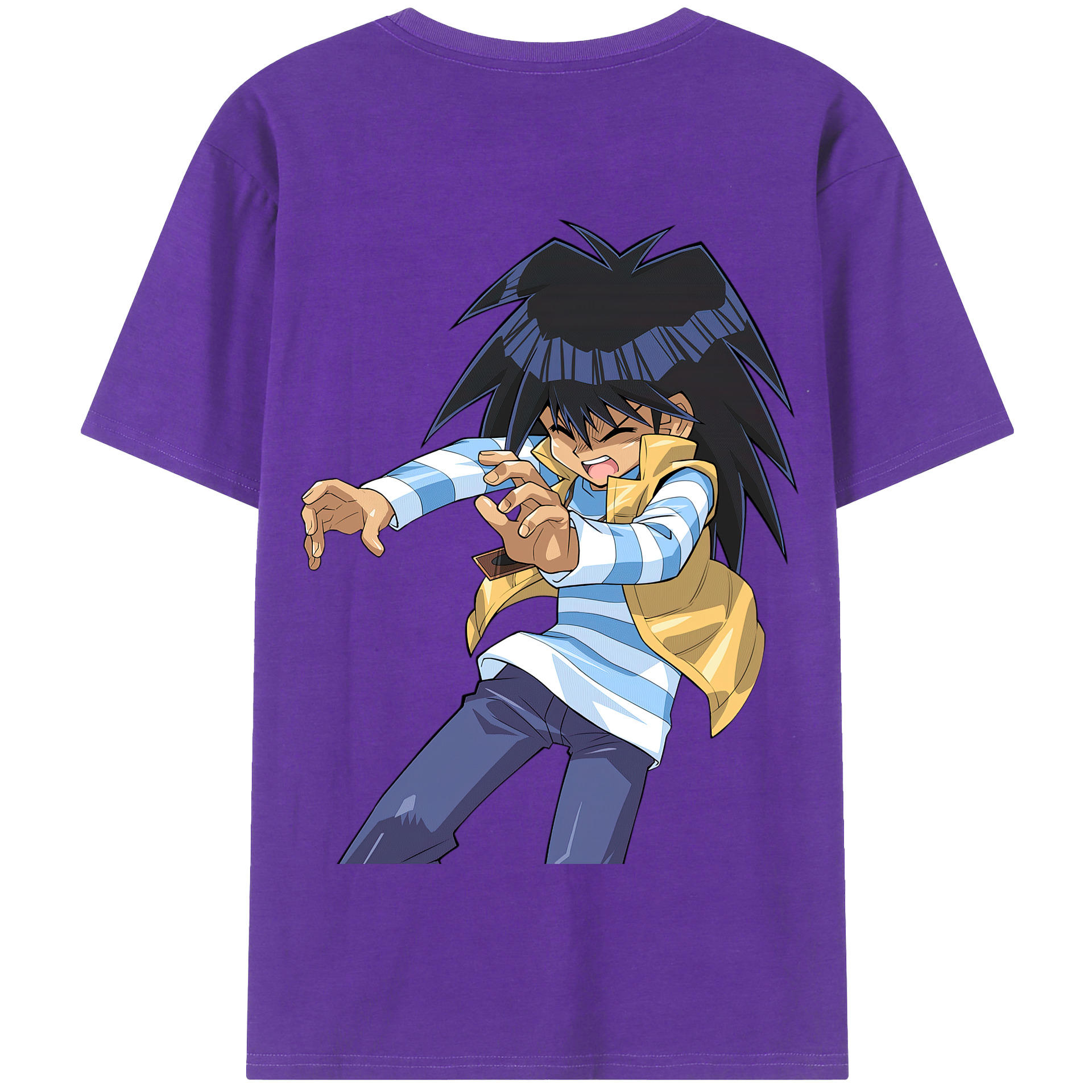 （画像用） 遊☆戯☆王 Yu-Gi-Oh! 綿100％半袖Tシャツ（背面プリント）