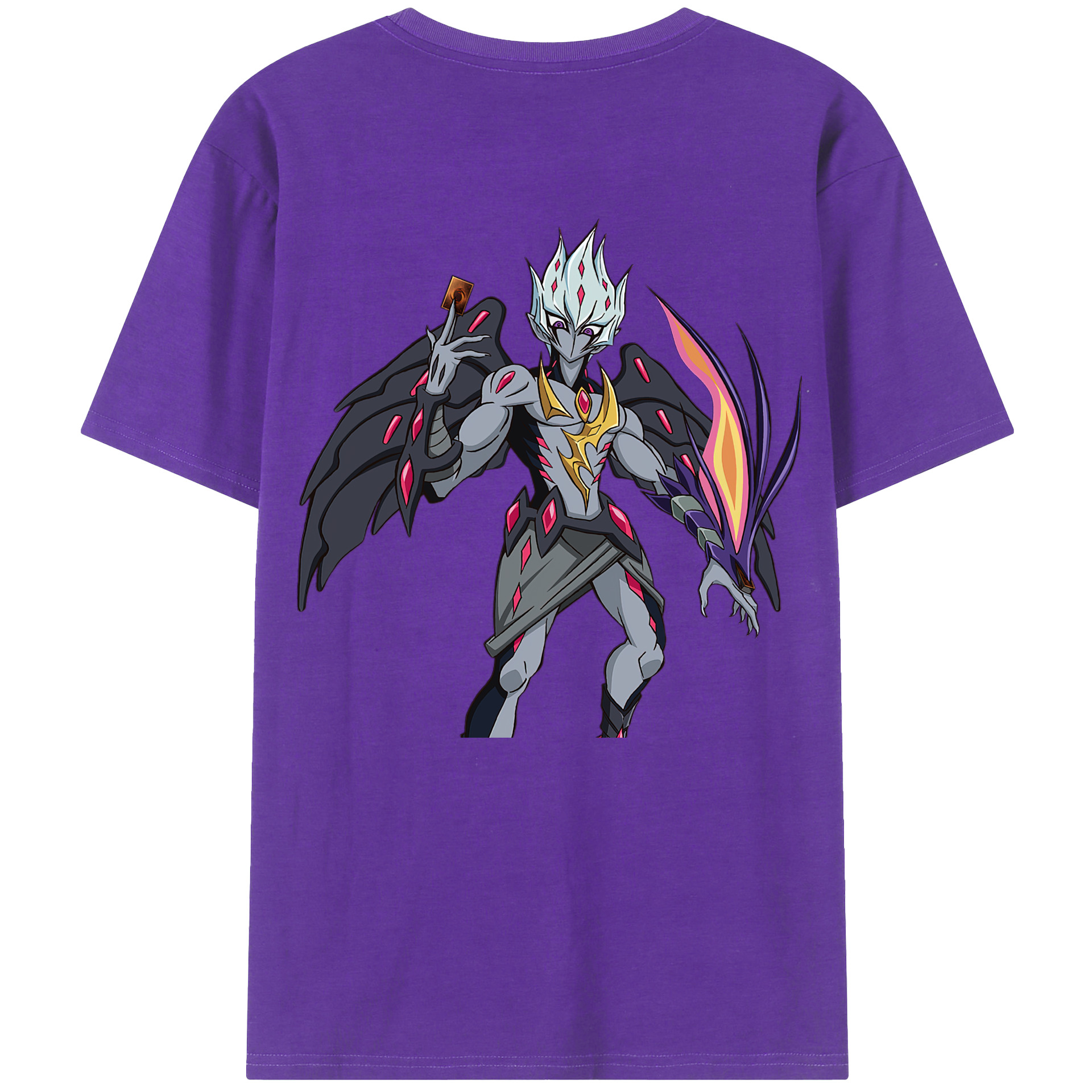（画像用） 遊☆戯☆王 Yu-Gi-Oh! 綿100％半袖Tシャツ（背面プリント）