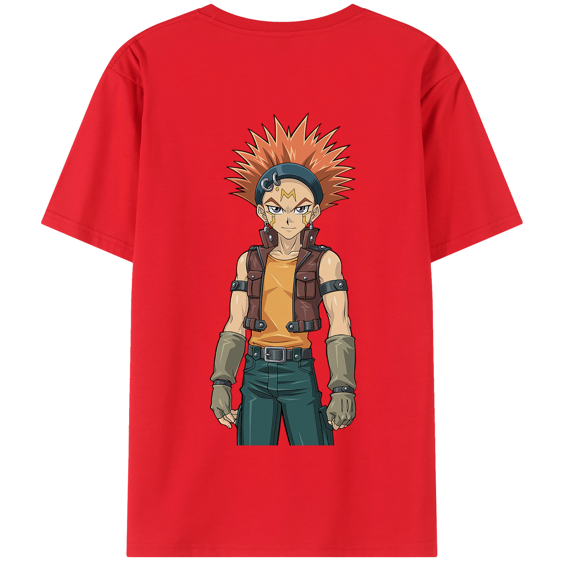 （画像用） 遊☆戯☆王 Yu-Gi-Oh! 綿100％半袖Tシャツ（背面プリント）