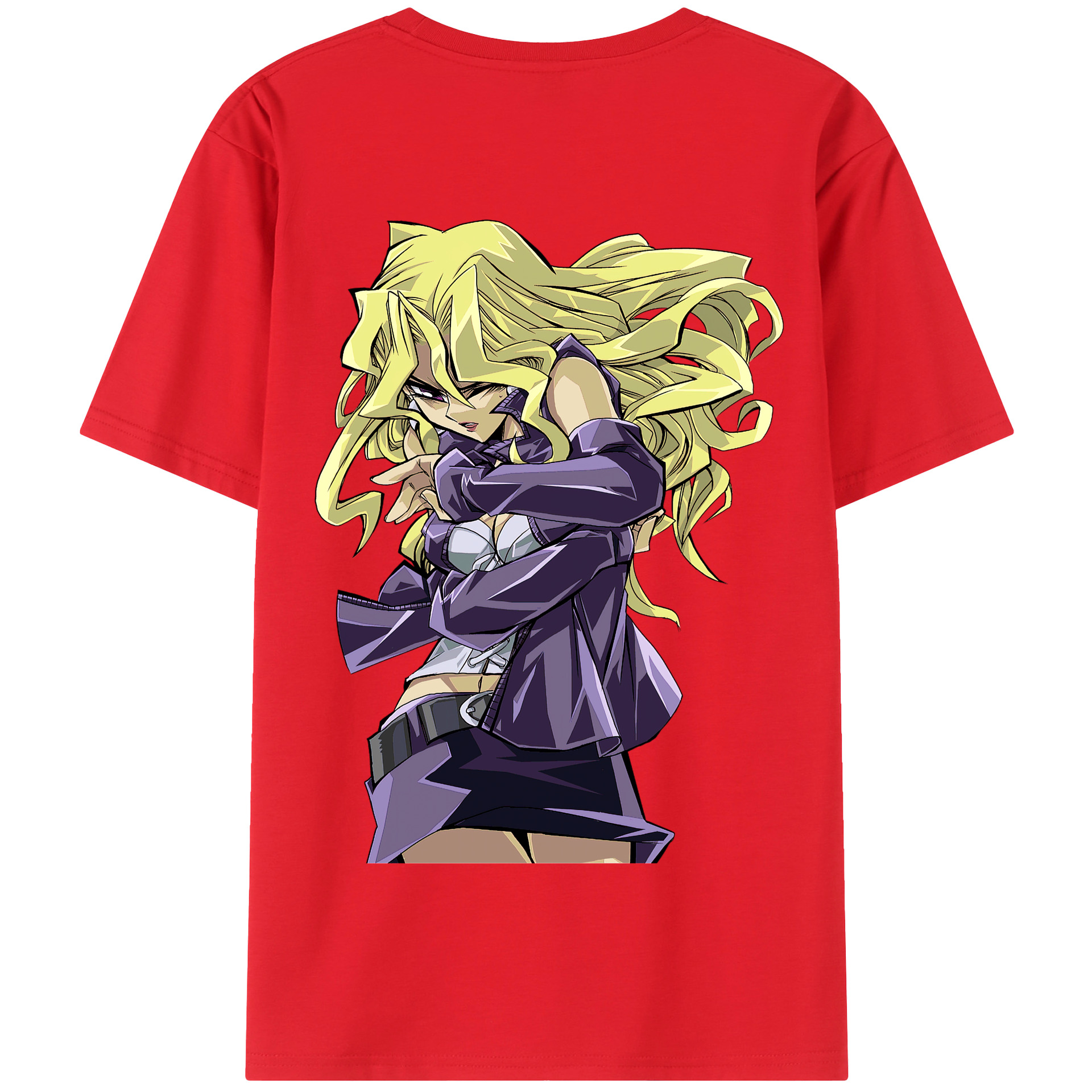 （画像用） 遊☆戯☆王 Yu-Gi-Oh! 綿100％半袖Tシャツ（背面プリント）