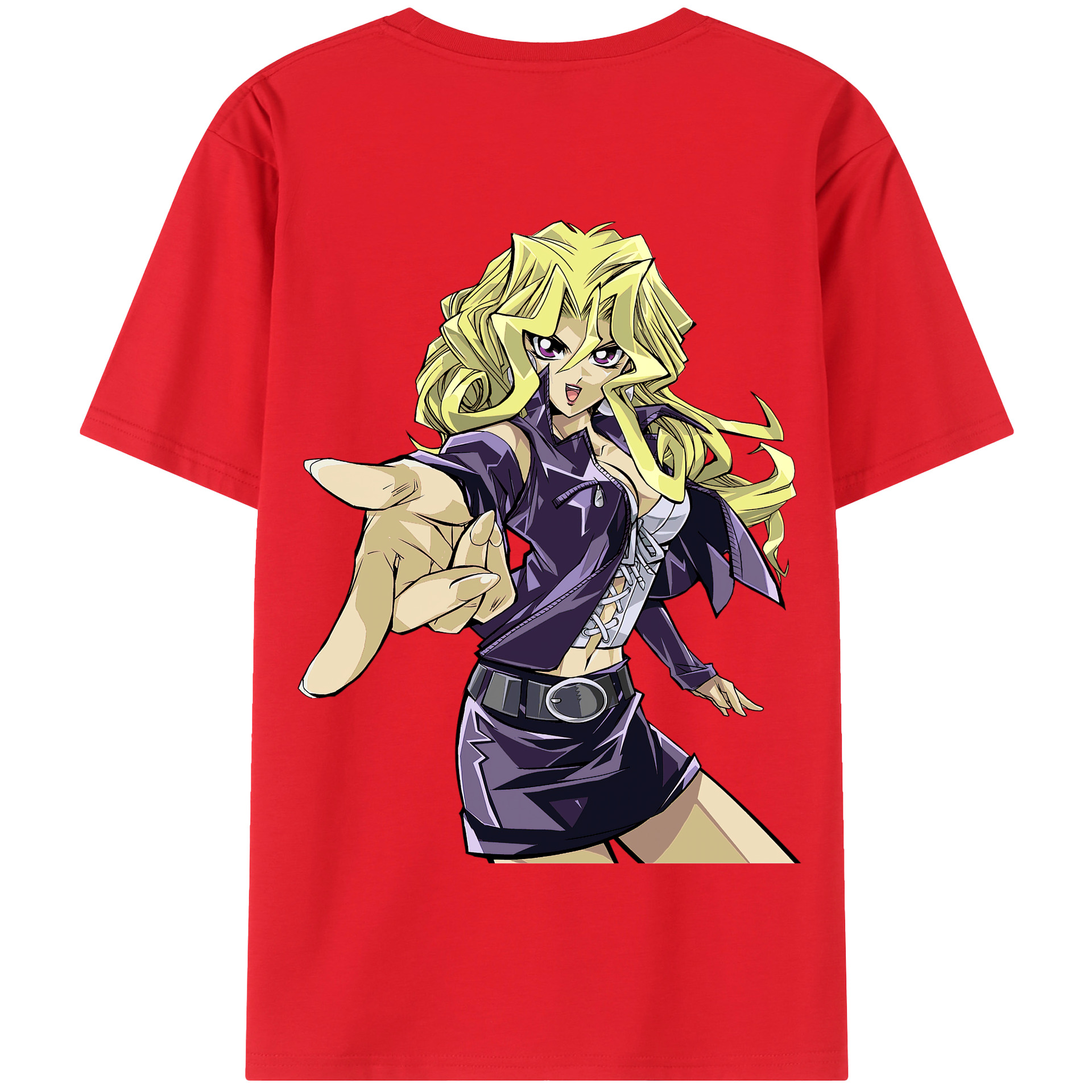 （画像用） 遊☆戯☆王 Yu-Gi-Oh! 綿100％半袖Tシャツ（背面プリント）
