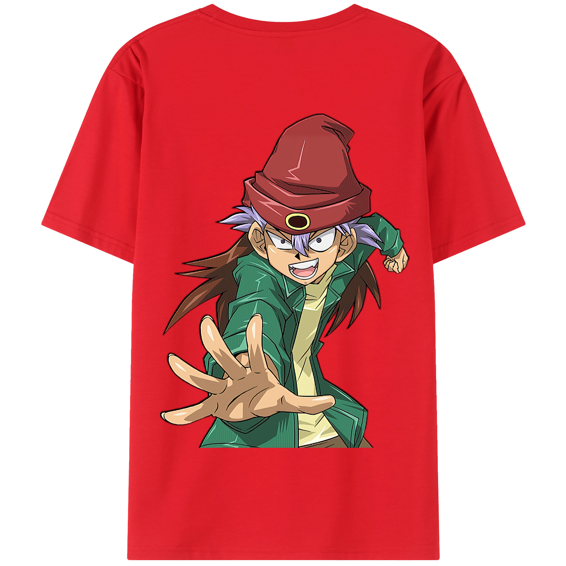 （画像用） 遊☆戯☆王 Yu-Gi-Oh! 綿100％半袖Tシャツ（背面プリント）