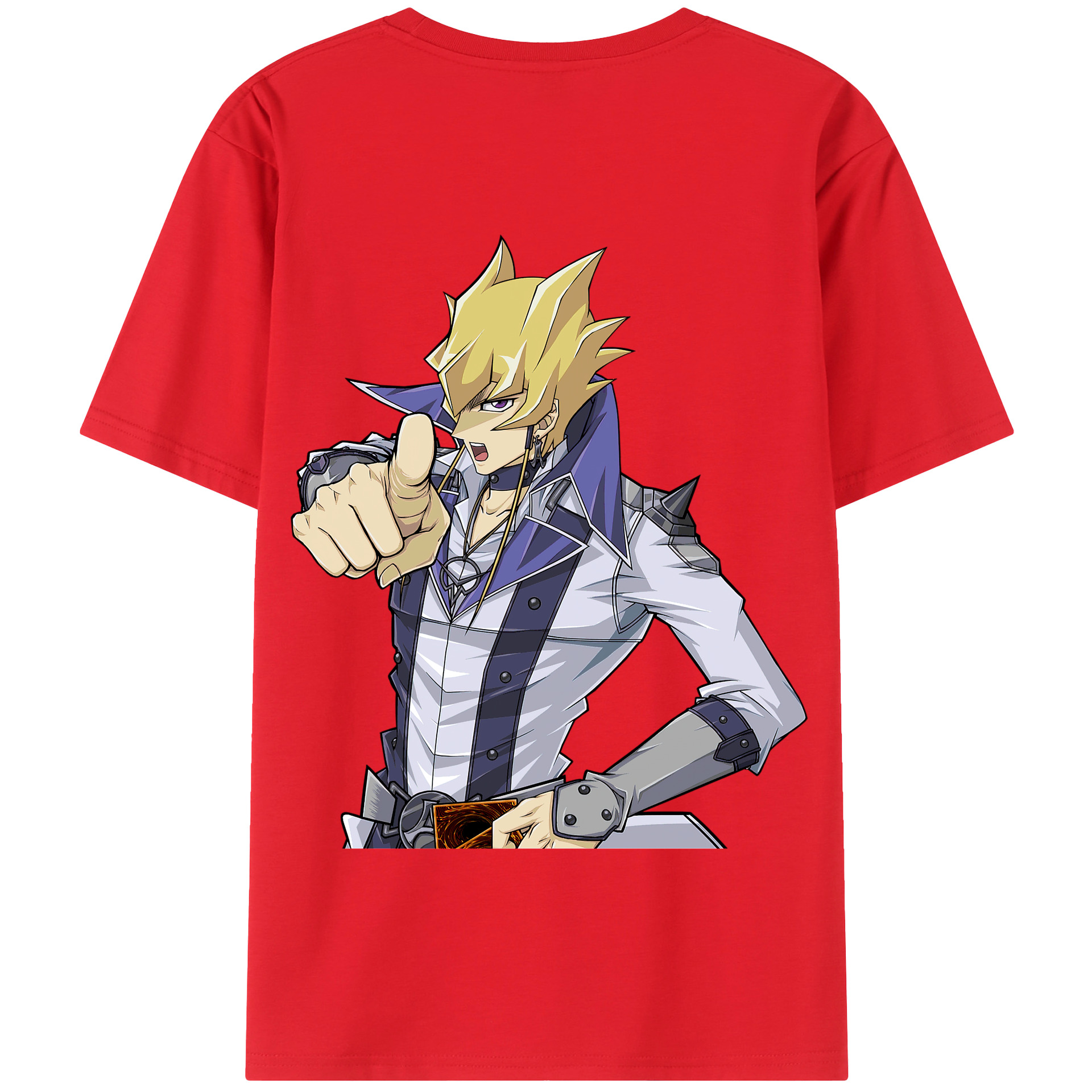 （画像用） 遊☆戯☆王 Yu-Gi-Oh! 綿100％半袖Tシャツ（背面プリント）
