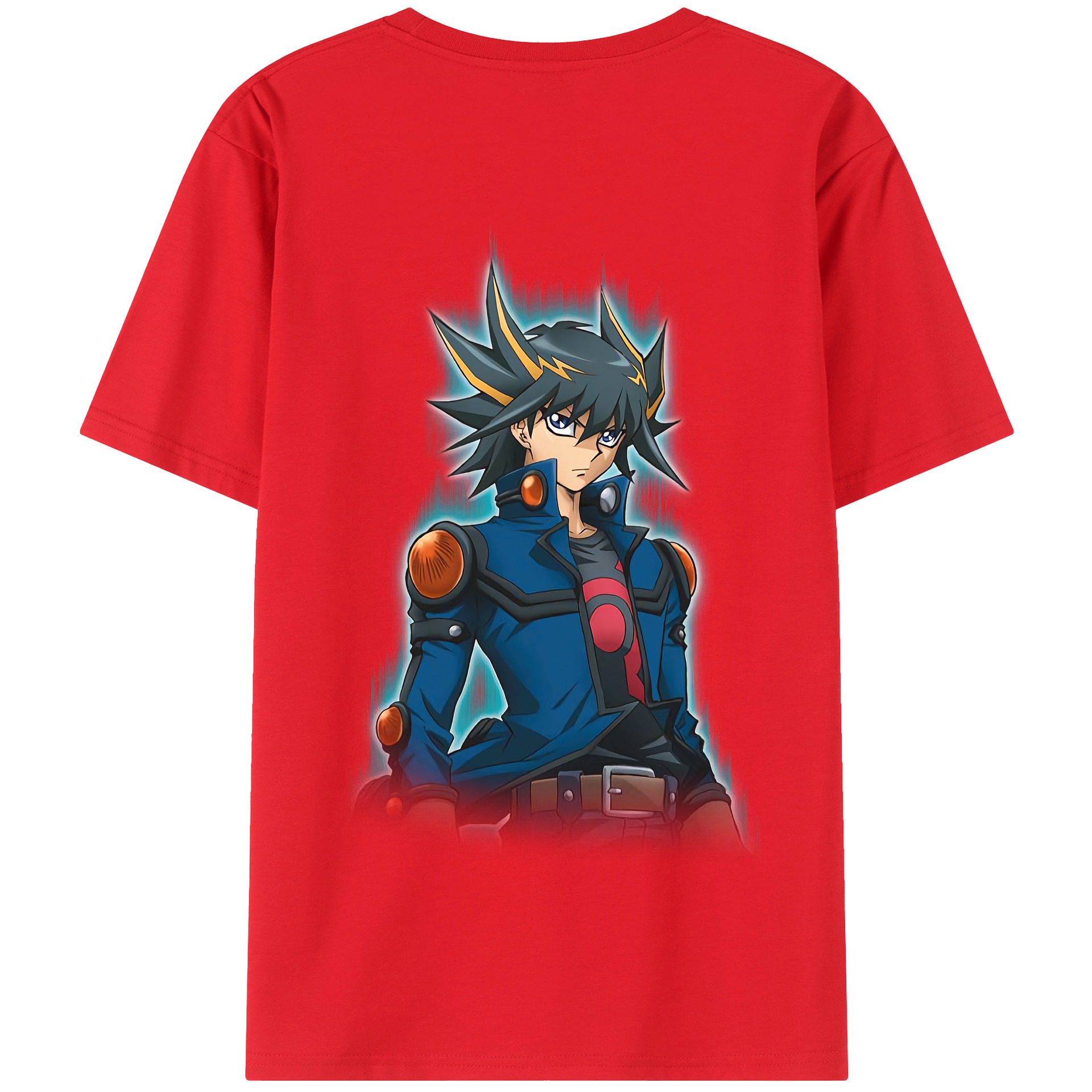（画像用） 遊☆戯☆王 Yu-Gi-Oh! 綿100％半袖Tシャツ（背面プリント）