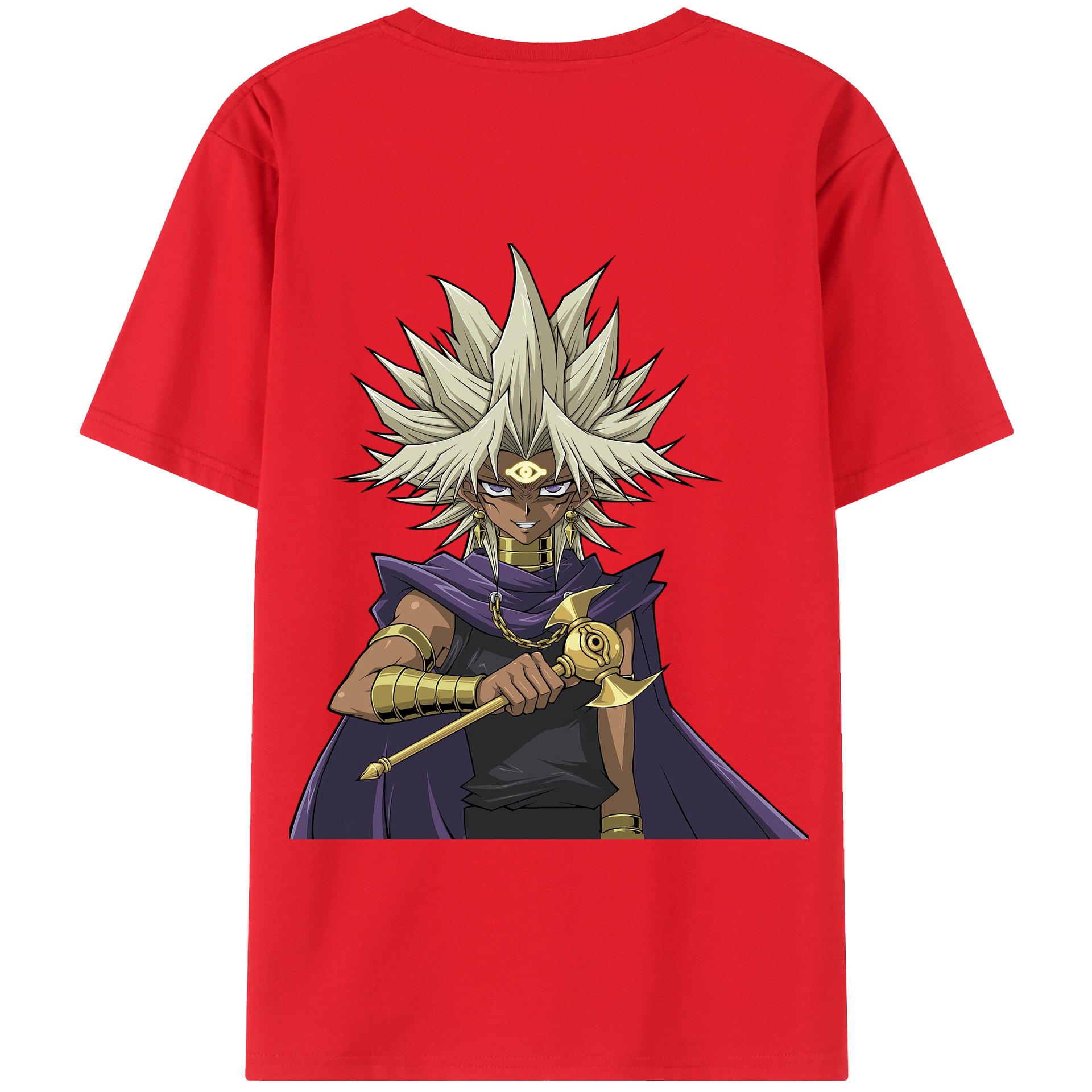 （画像用） 遊☆戯☆王 Yu-Gi-Oh! 綿100％半袖Tシャツ（背面プリント）