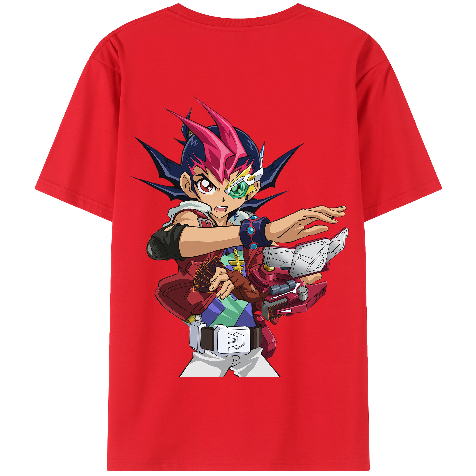（画像用） 遊☆戯☆王 Yu-Gi-Oh! 綿100％半袖Tシャツ（背面プリント）