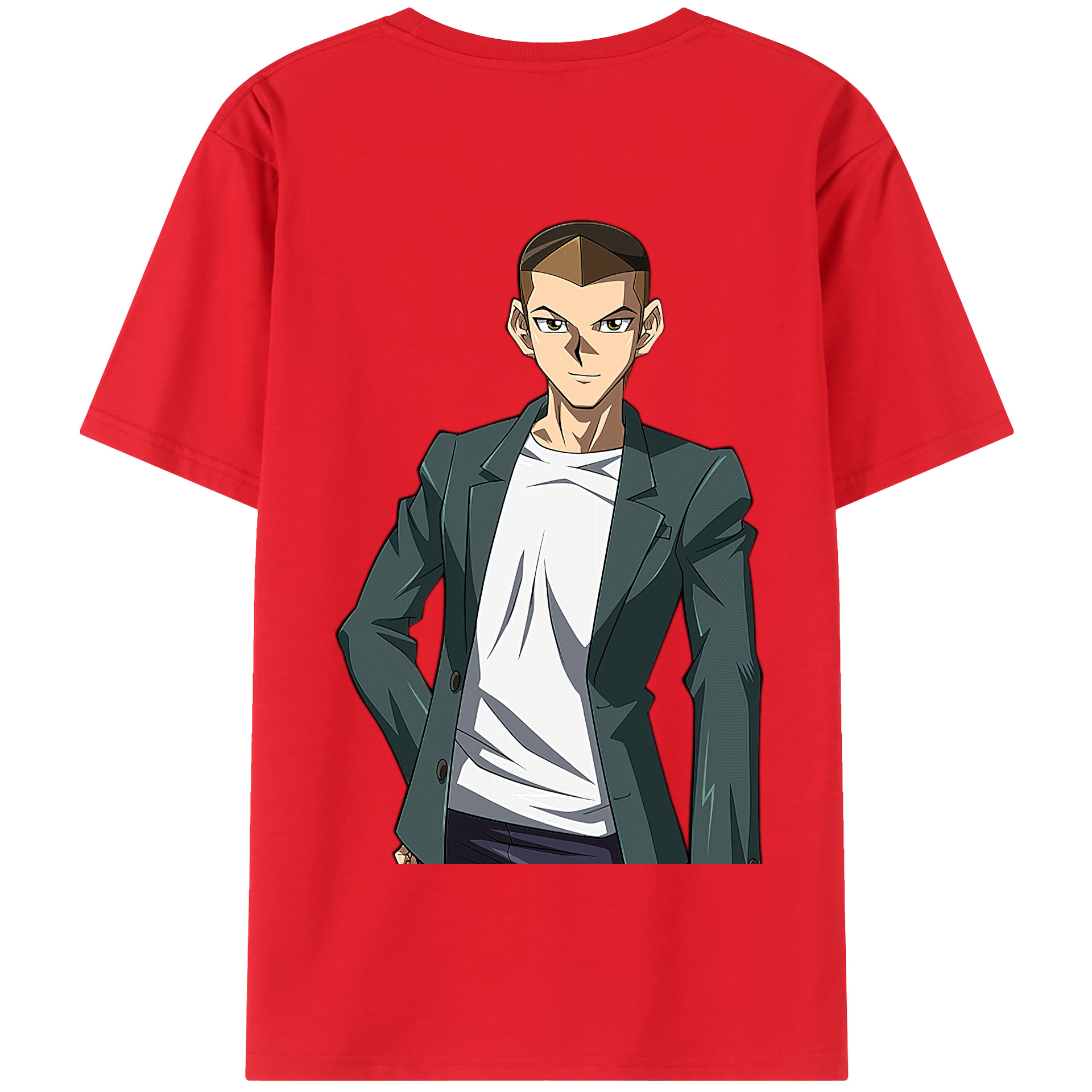 （画像用） 遊☆戯☆王 Yu-Gi-Oh! 綿100％半袖Tシャツ（背面プリント）