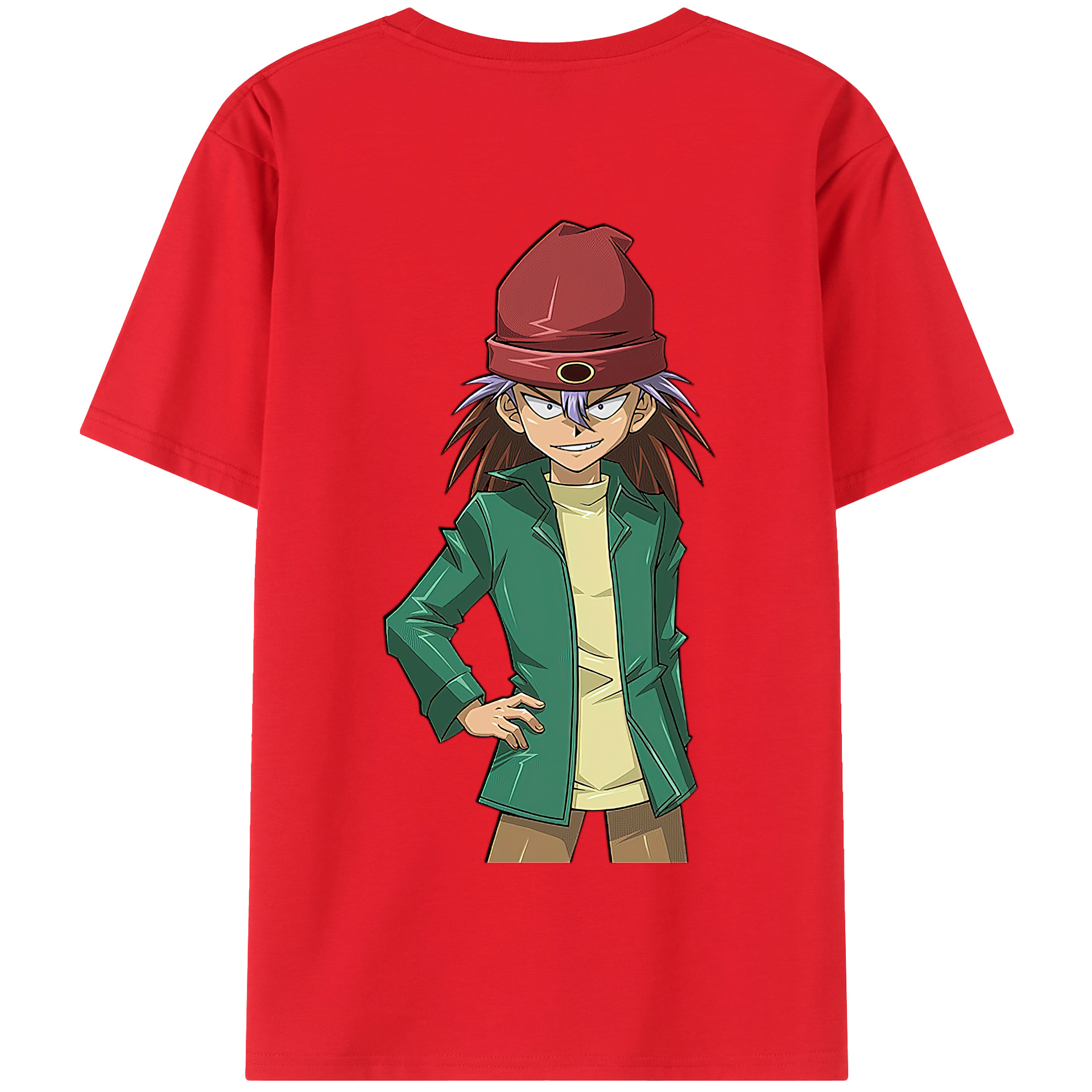 （画像用） 遊☆戯☆王 Yu-Gi-Oh! 綿100％半袖Tシャツ（背面プリント）