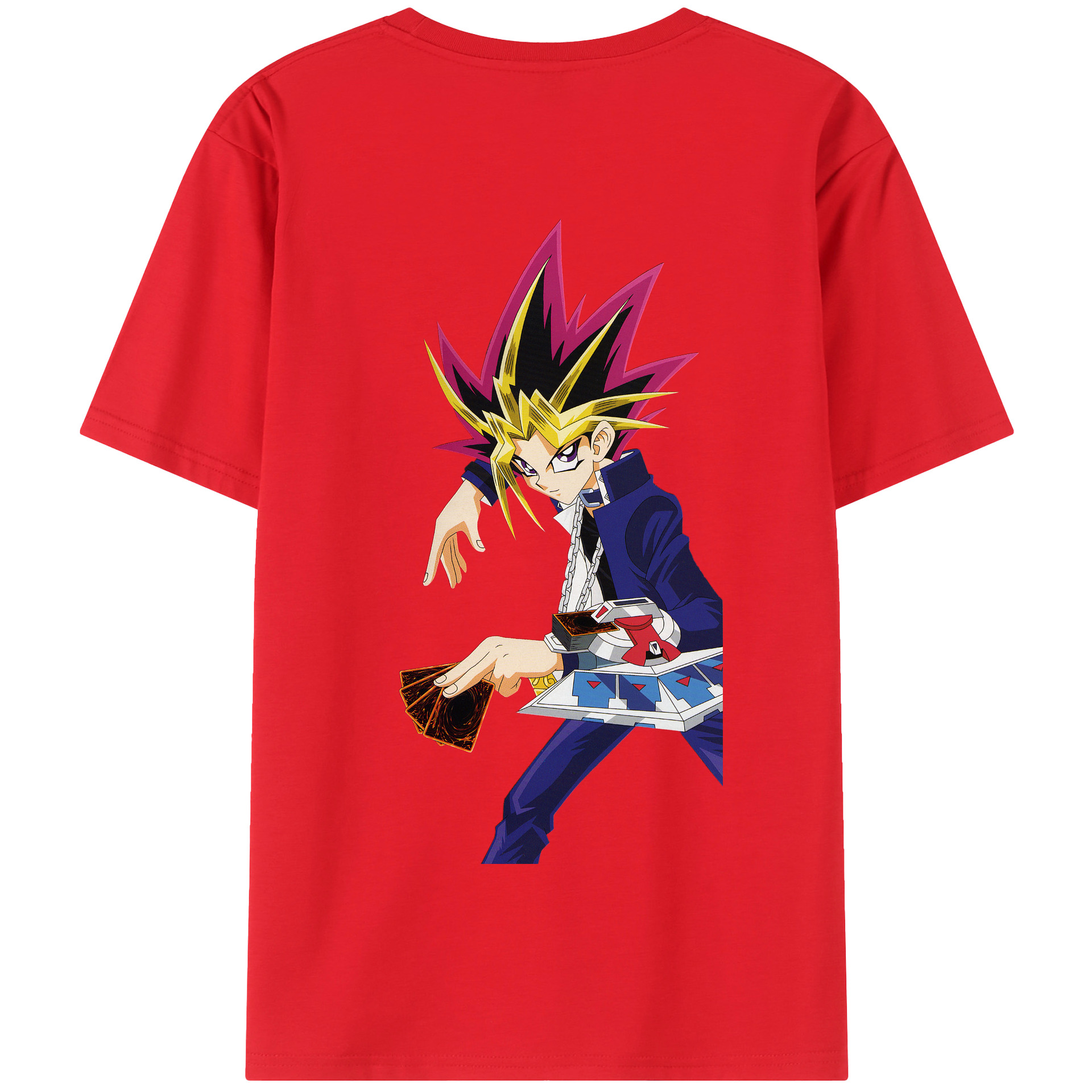 （画像用） 遊☆戯☆王 Yu-Gi-Oh! 綿100％半袖Tシャツ（背面プリント）
