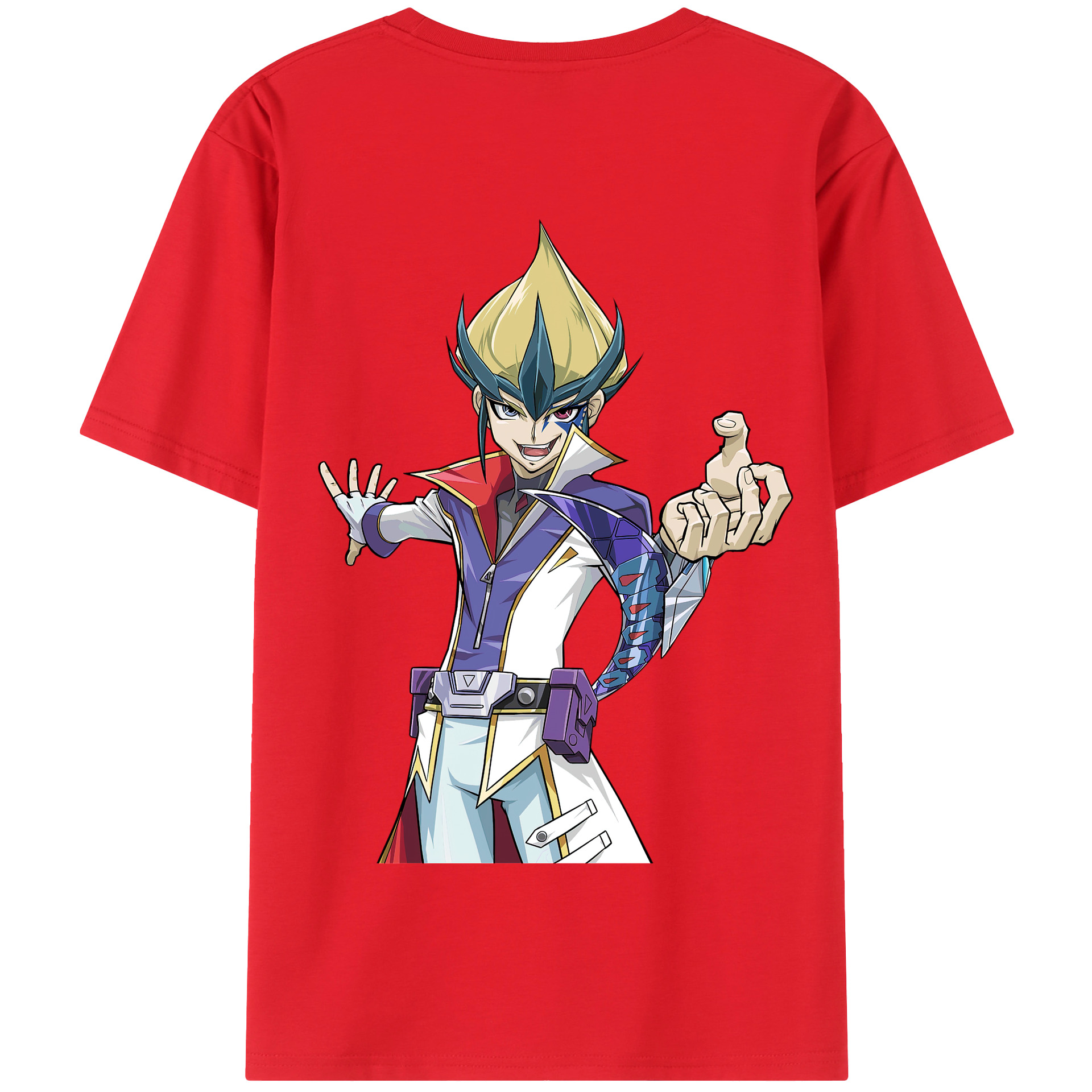 （画像用） 遊☆戯☆王 Yu-Gi-Oh! 綿100％半袖Tシャツ（背面プリント）