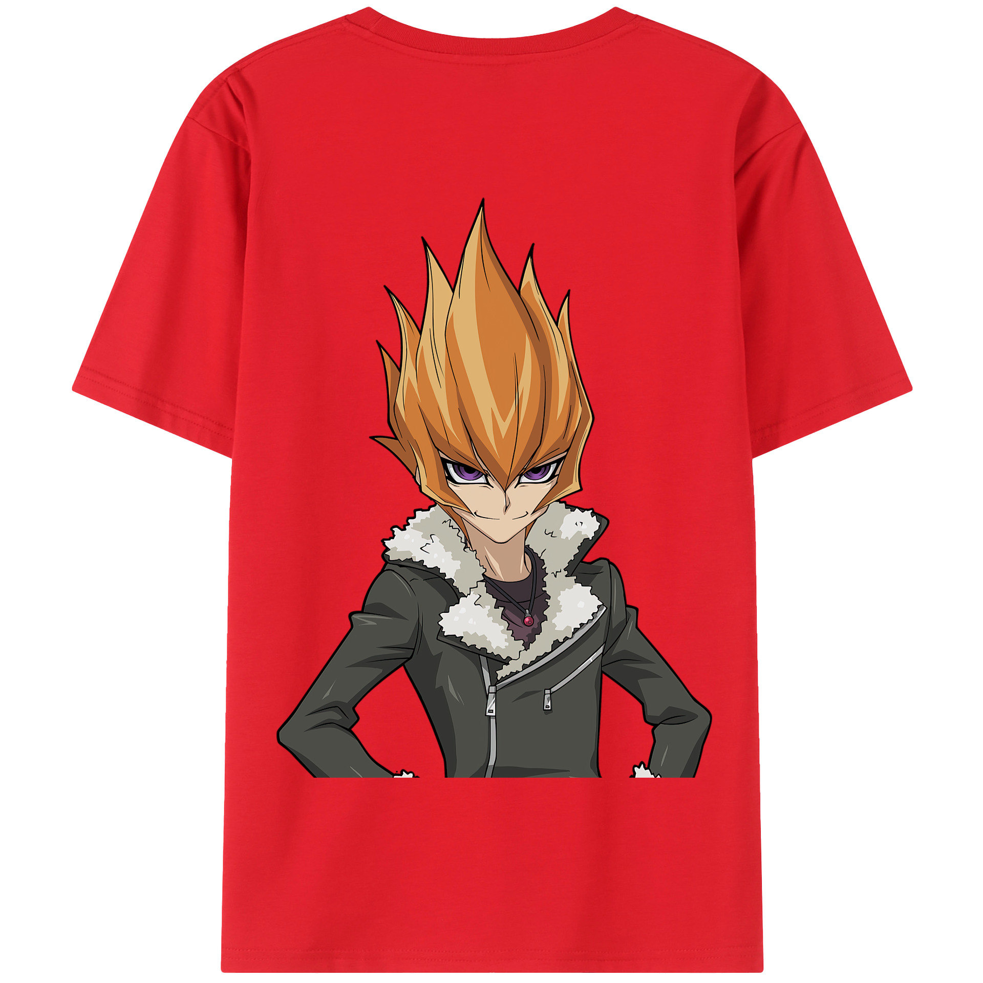 （画像用） 遊☆戯☆王 Yu-Gi-Oh! 綿100％半袖Tシャツ（背面プリント）