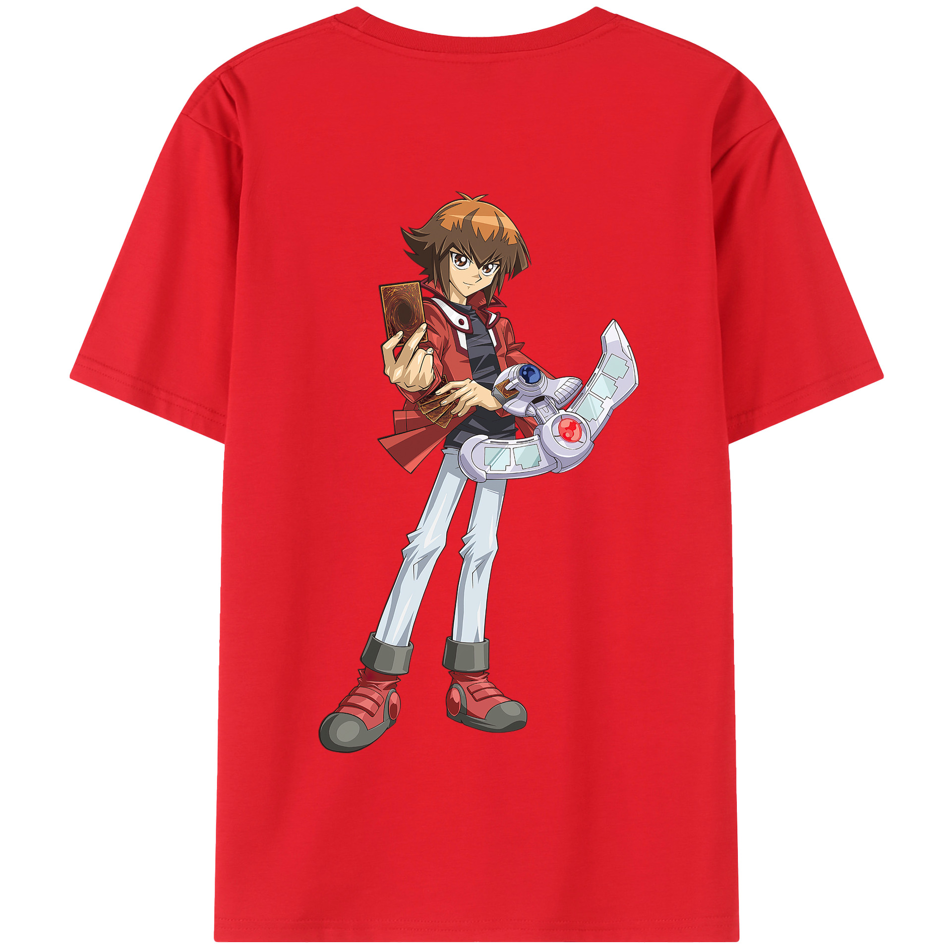 （画像用） 遊☆戯☆王 Yu-Gi-Oh! 綿100％半袖Tシャツ（背面プリント）