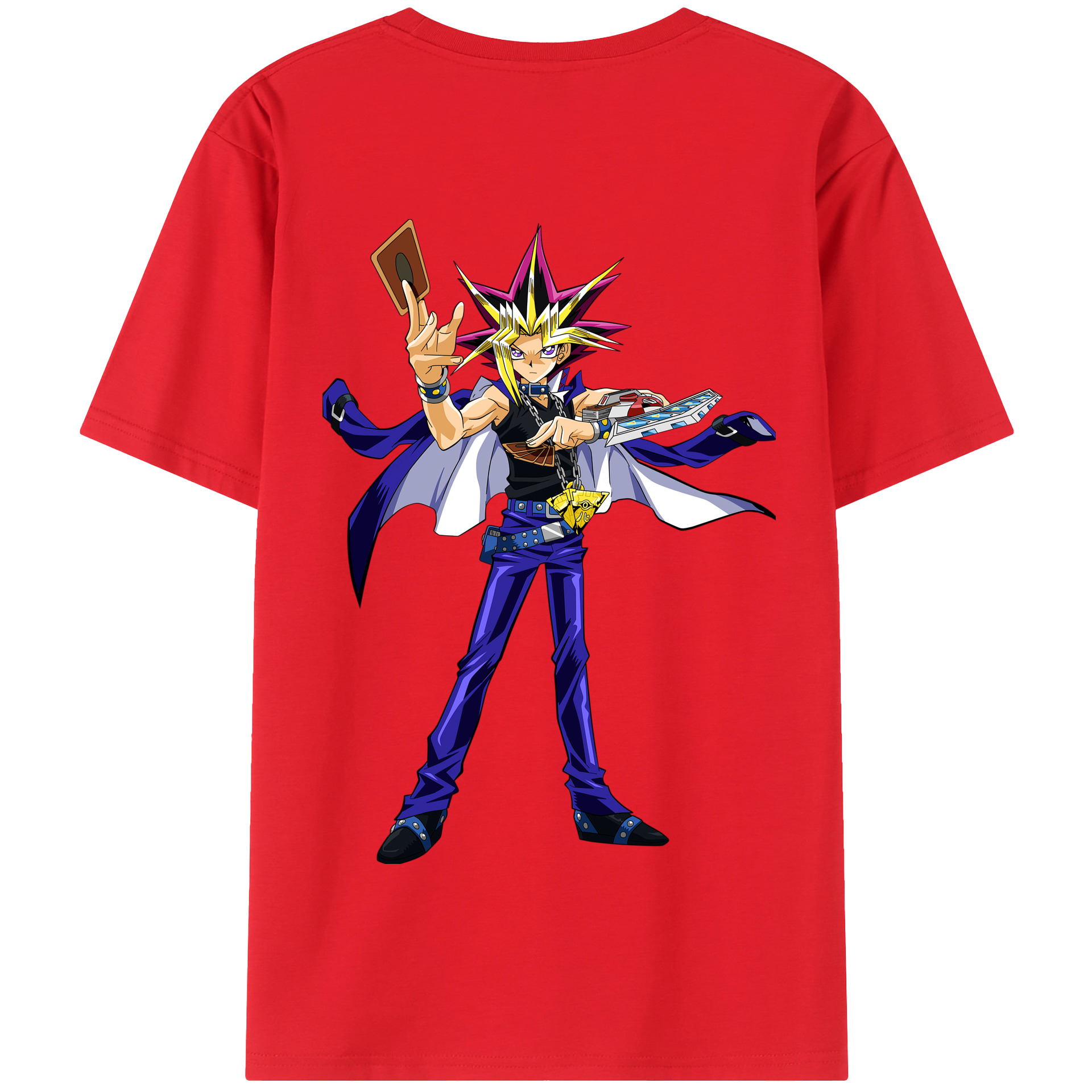 （画像用） 遊☆戯☆王 Yu-Gi-Oh! 綿100％半袖Tシャツ（背面プリント）