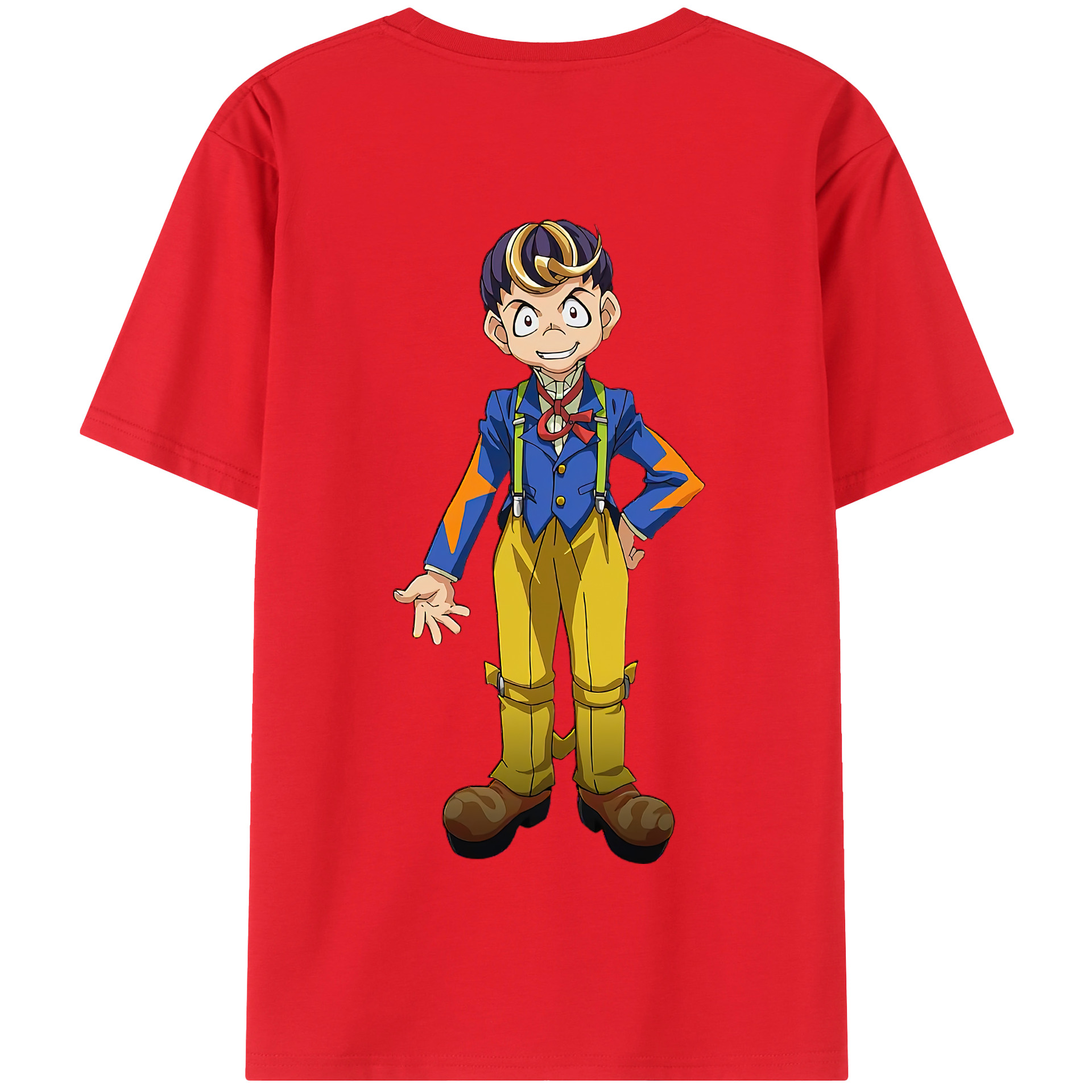 （画像用） 遊☆戯☆王 Yu-Gi-Oh! 綿100％半袖Tシャツ（背面プリント）