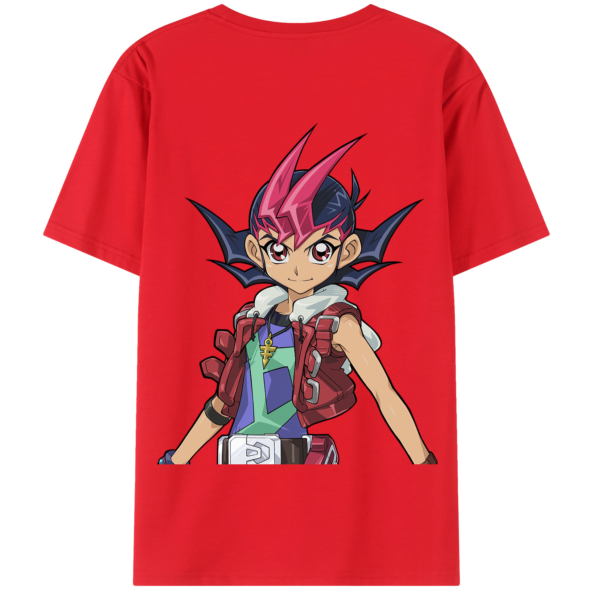 （画像用） 遊☆戯☆王 Yu-Gi-Oh! 綿100％半袖Tシャツ（背面プリント）