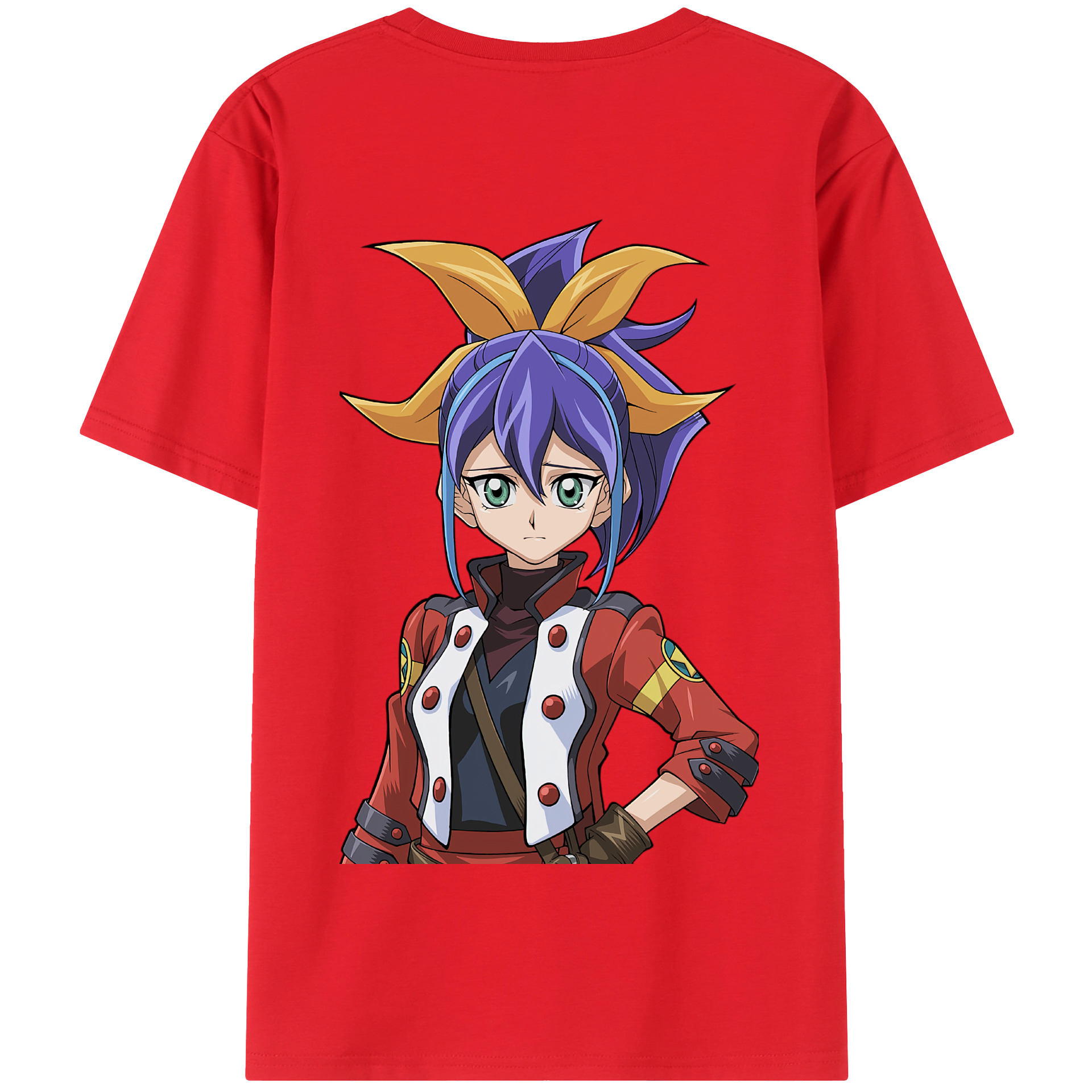 （画像用） 遊☆戯☆王 Yu-Gi-Oh! 綿100％半袖Tシャツ（背面プリント）