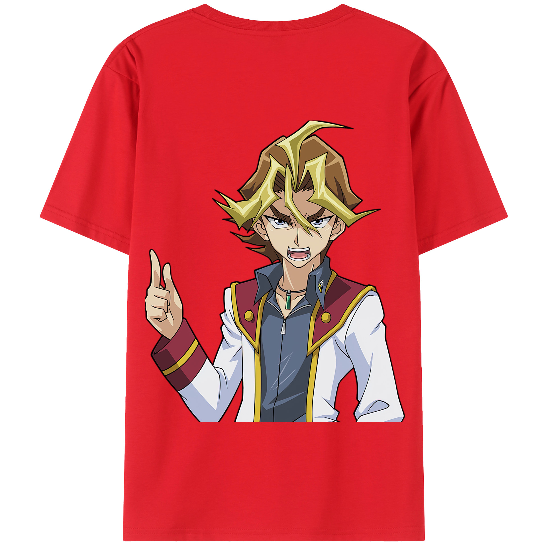 （画像用） 遊☆戯☆王 Yu-Gi-Oh! 綿100％半袖Tシャツ（背面プリント）