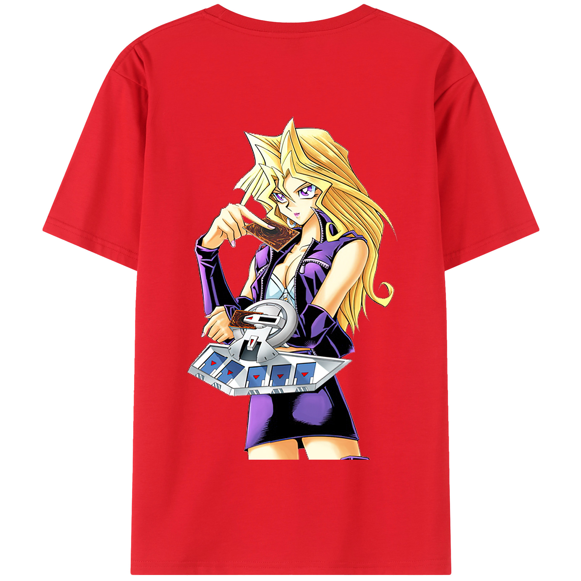 （画像用） 遊☆戯☆王 Yu-Gi-Oh! 綿100％半袖Tシャツ（背面プリント）