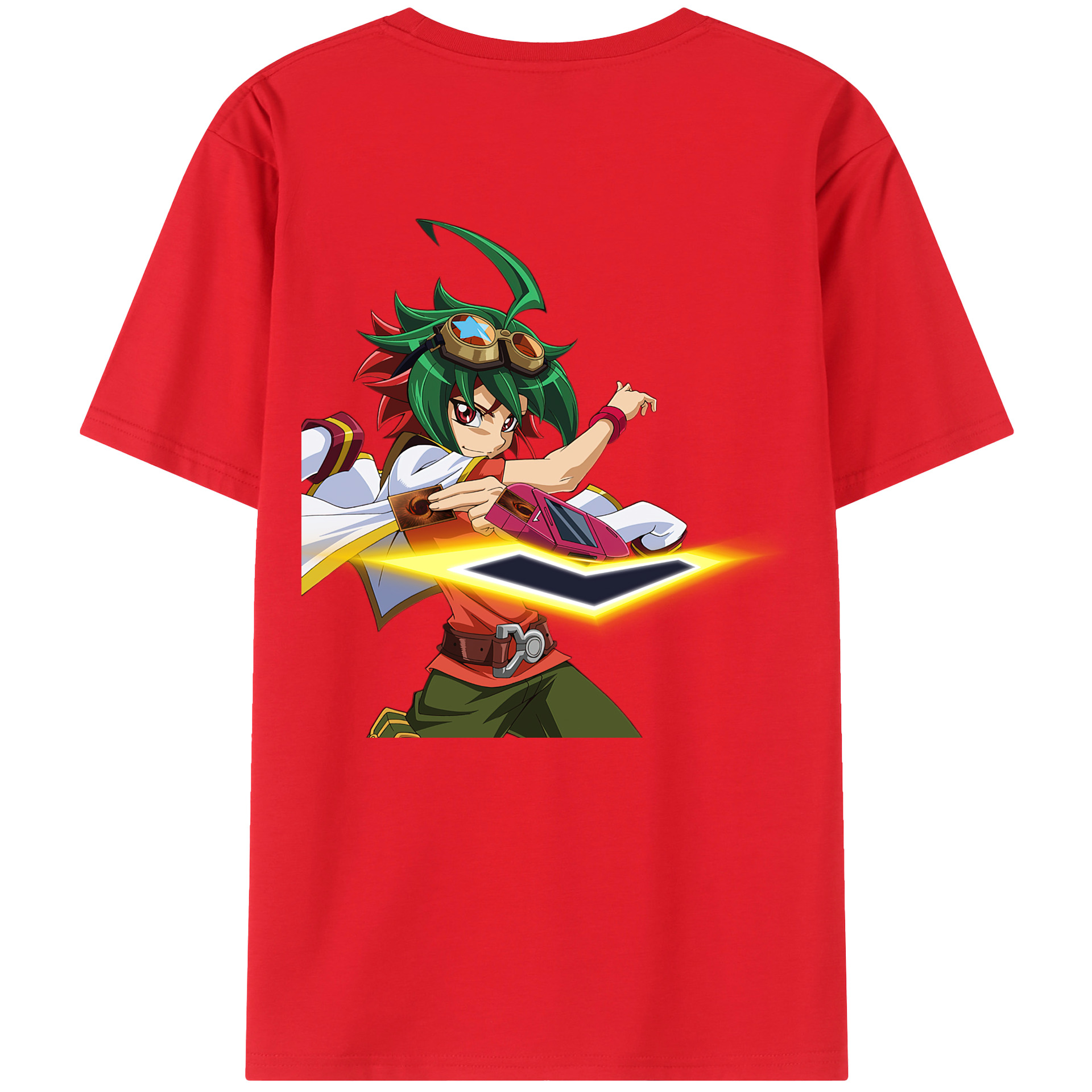 （画像用） 遊☆戯☆王 Yu-Gi-Oh! 綿100％半袖Tシャツ（背面プリント）