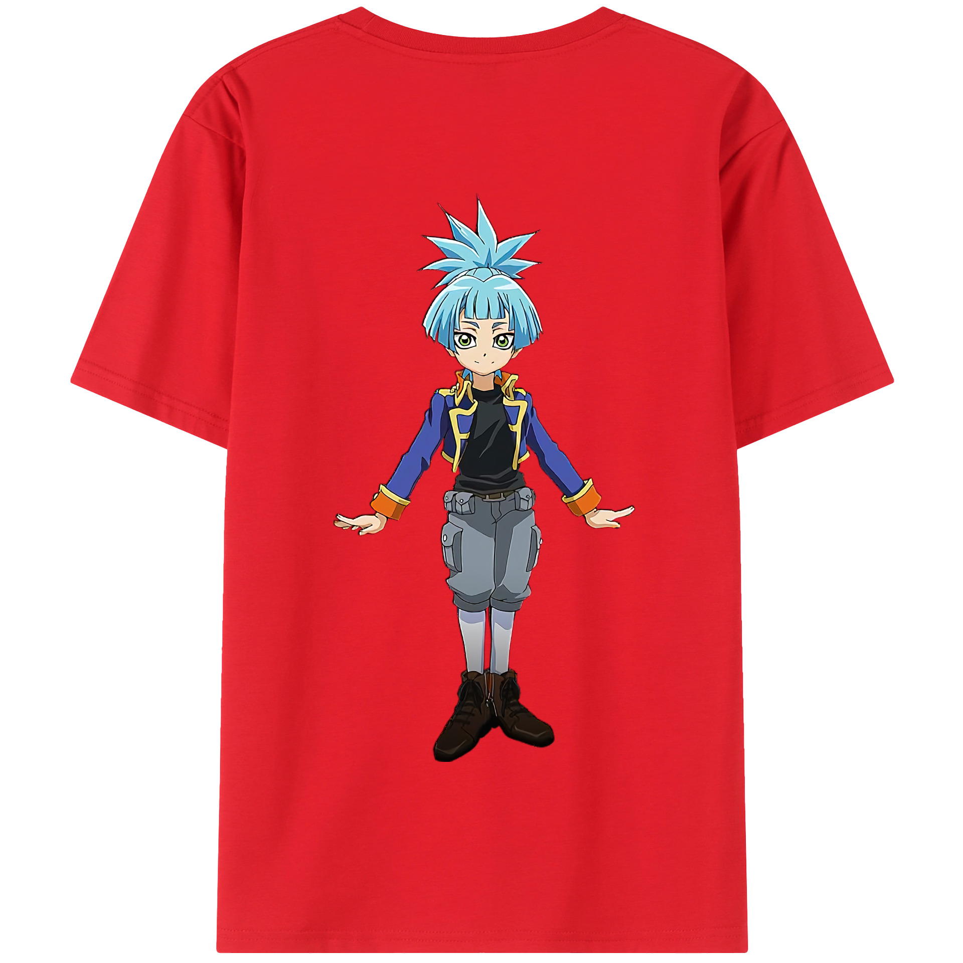 （画像用） 遊☆戯☆王 Yu-Gi-Oh! 綿100％半袖Tシャツ（背面プリント）