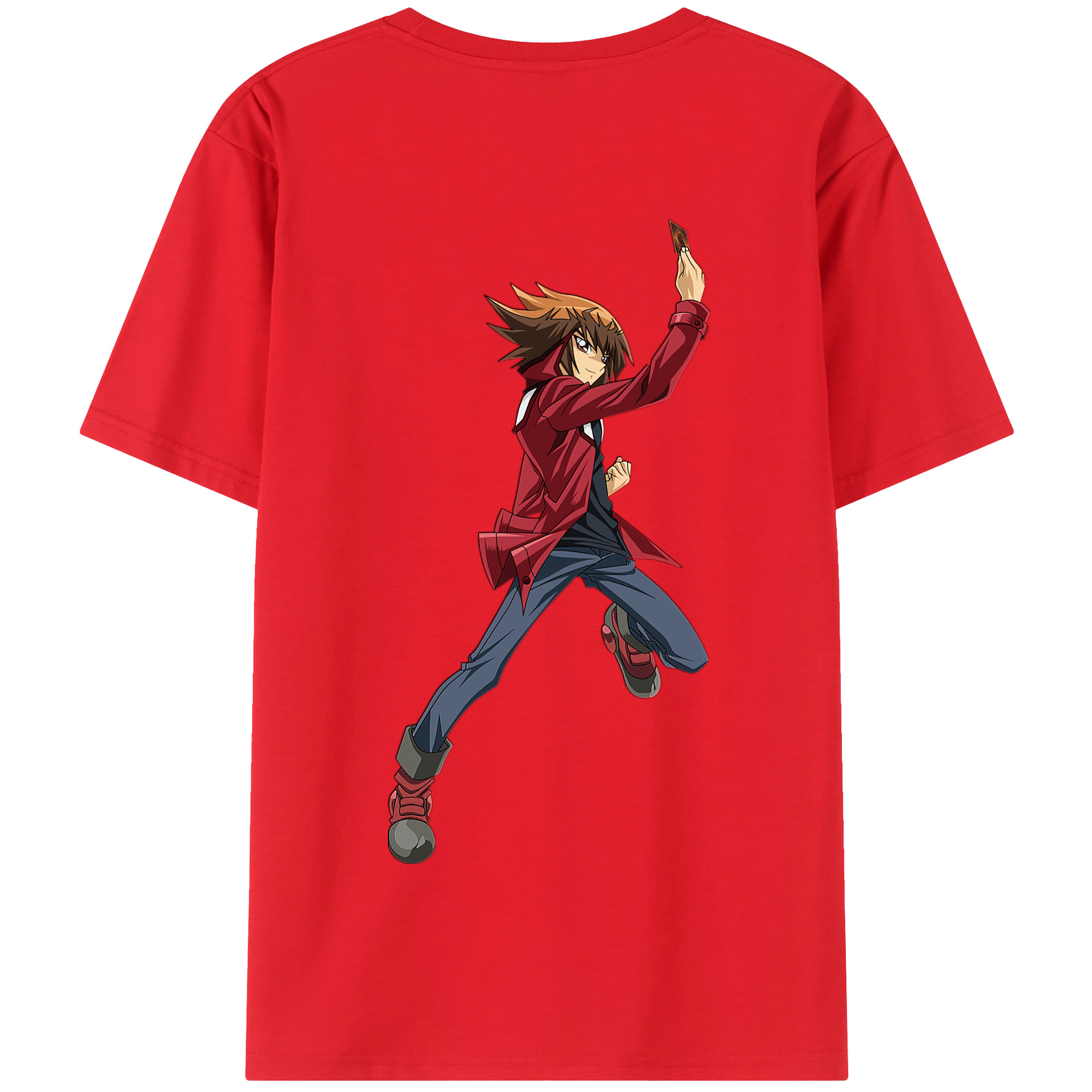 （画像用） 遊☆戯☆王 Yu-Gi-Oh! 綿100％半袖Tシャツ（背面プリント）
