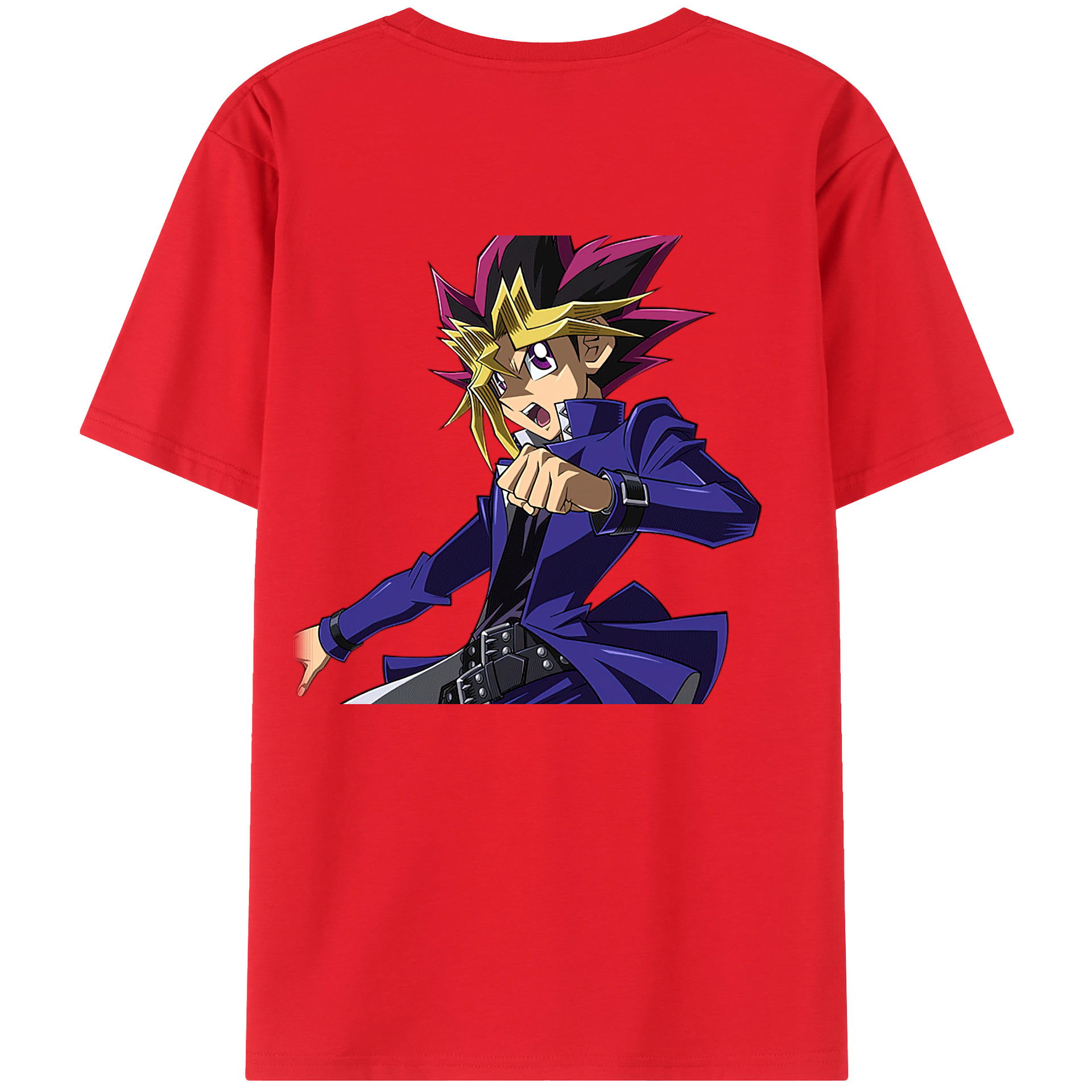 （画像用） 遊☆戯☆王 Yu-Gi-Oh! 綿100％半袖Tシャツ（背面プリント）