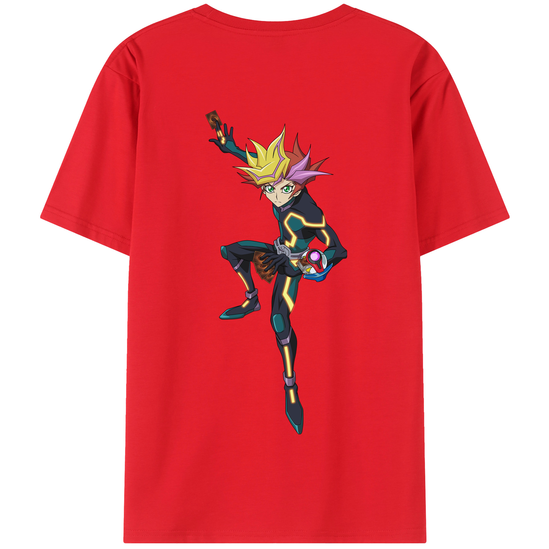 （画像用） 遊☆戯☆王 Yu-Gi-Oh! 綿100％半袖Tシャツ（背面プリント）