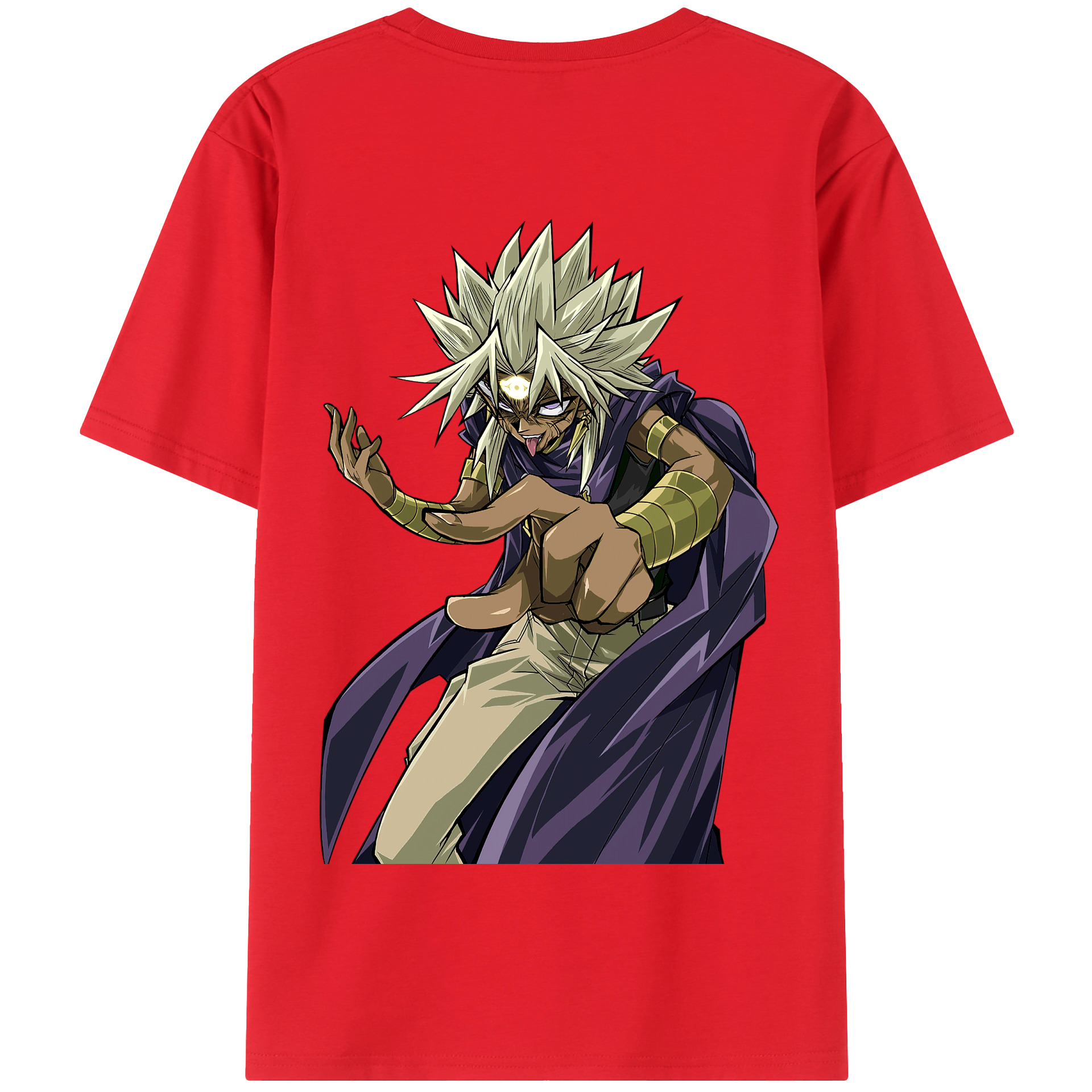 （画像用） 遊☆戯☆王 Yu-Gi-Oh! 綿100％半袖Tシャツ（背面プリント）