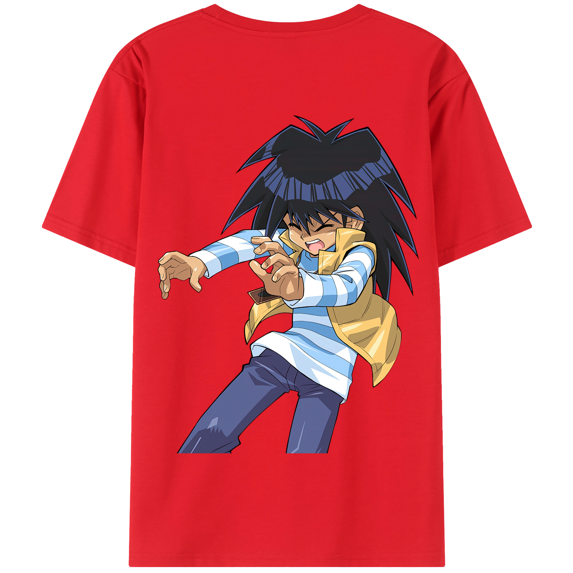 （画像用） 遊☆戯☆王 Yu-Gi-Oh! 綿100％半袖Tシャツ（背面プリント）