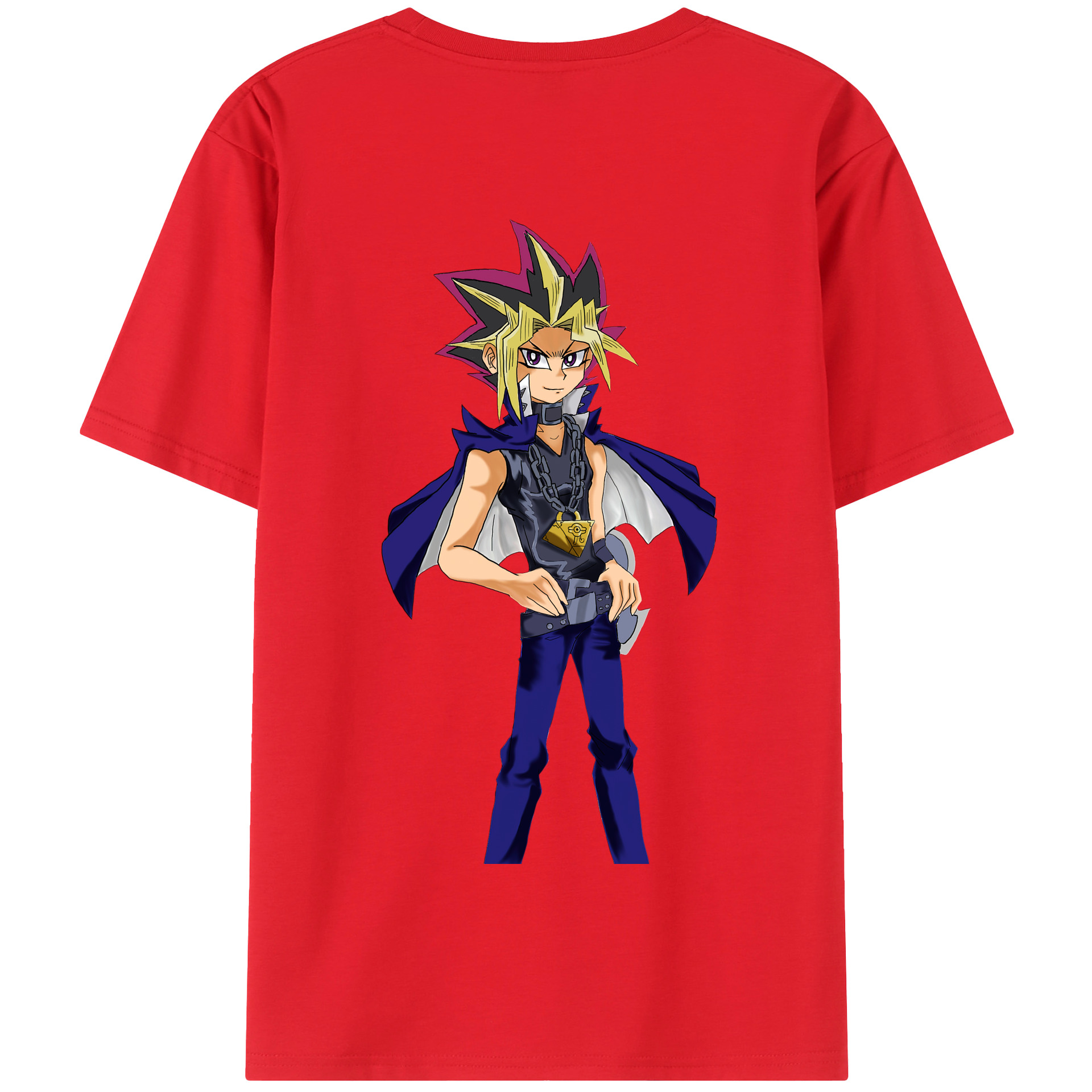 （画像用） 遊☆戯☆王 Yu-Gi-Oh! 綿100％半袖Tシャツ（背面プリント）