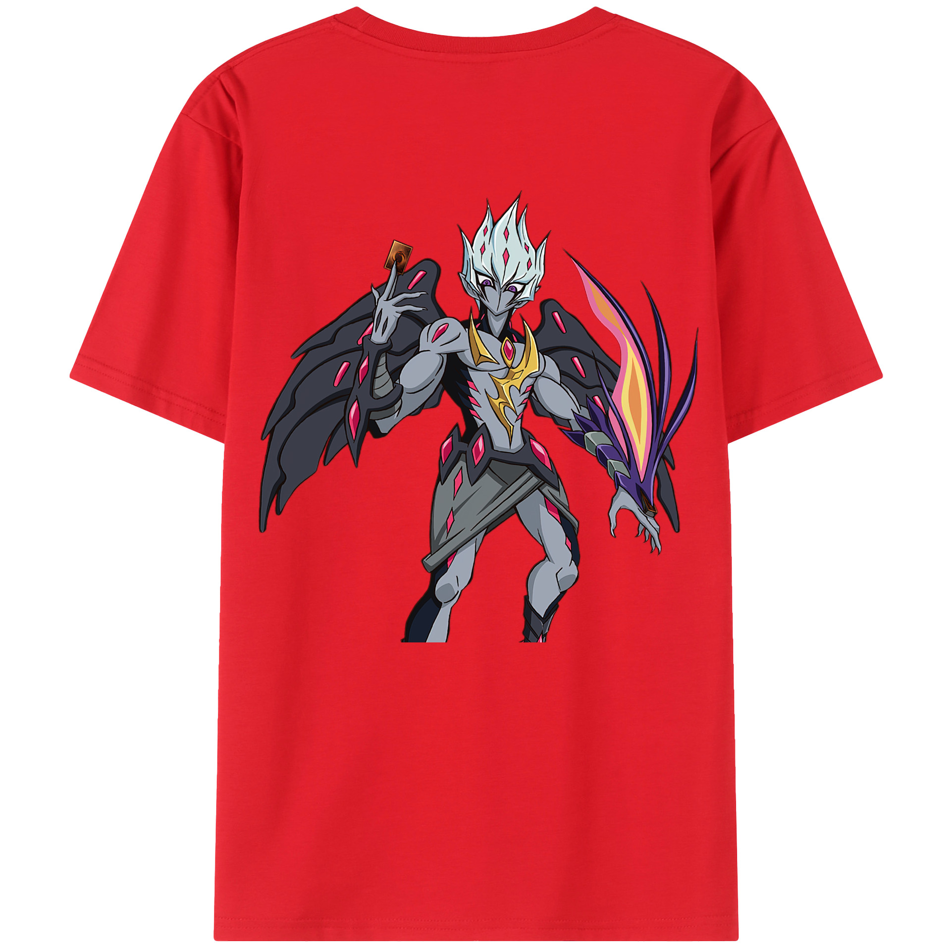 （画像用） 遊☆戯☆王 Yu-Gi-Oh! 綿100％半袖Tシャツ（背面プリント）