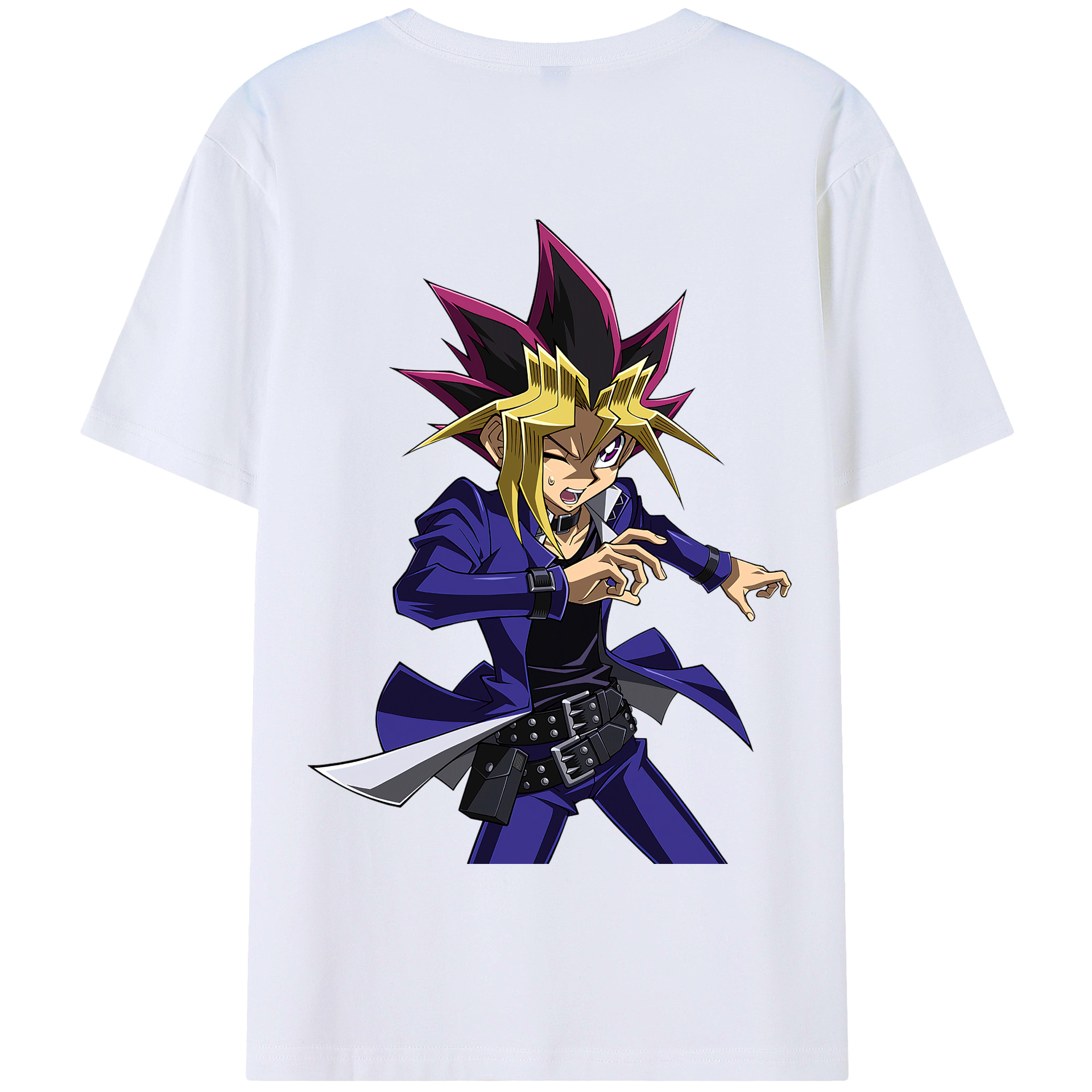 遊☆戯☆王 Yu-Gi-Oh! 綿100%半袖Tシャツ(背面プリント) 遊☆戯☆王 Yu-Gi-Oh! 綿100%半袖Tシャツ(背面プリント)