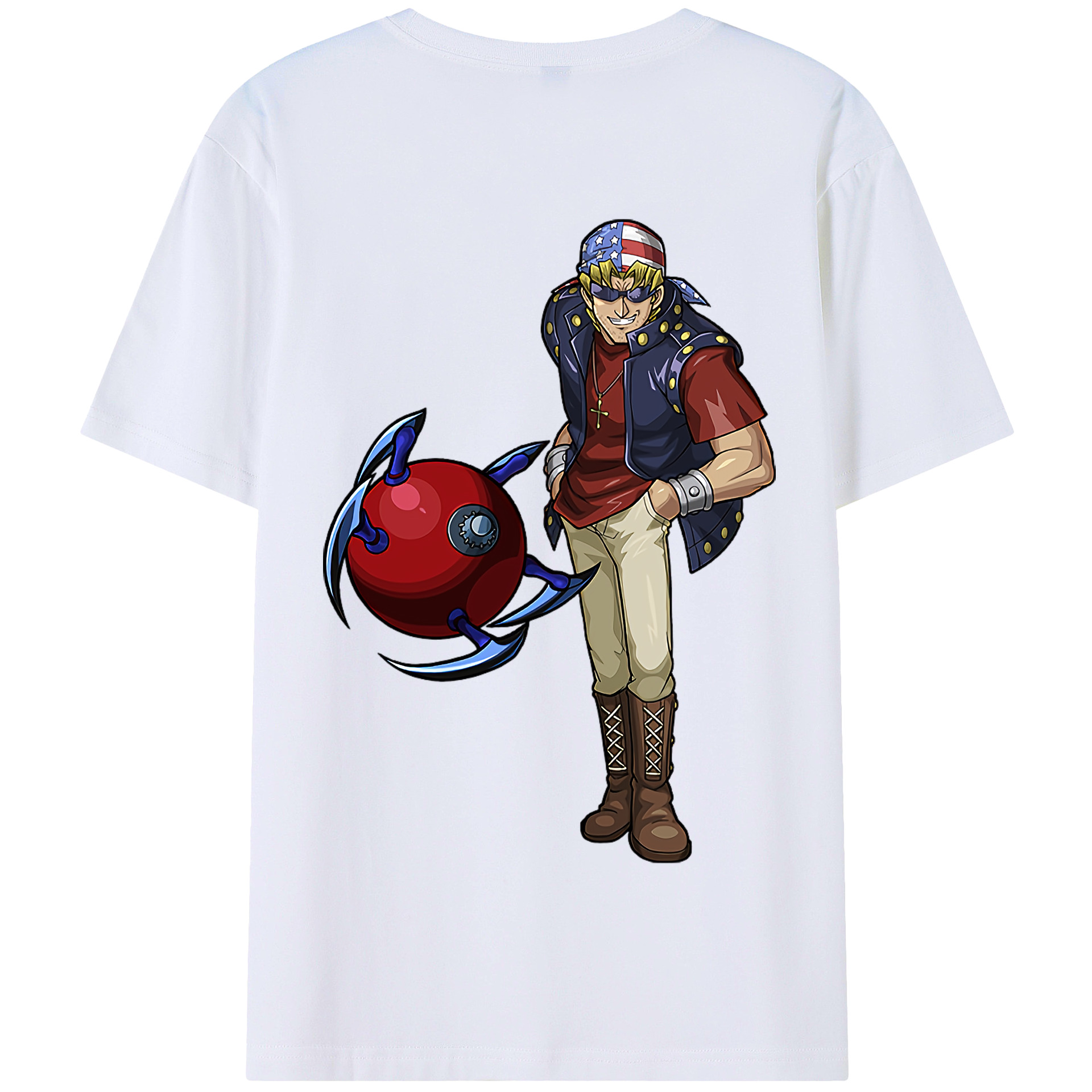 遊☆戯☆王 Yu-Gi-Oh! 綿100％半袖Tシャツ（背面プリント）