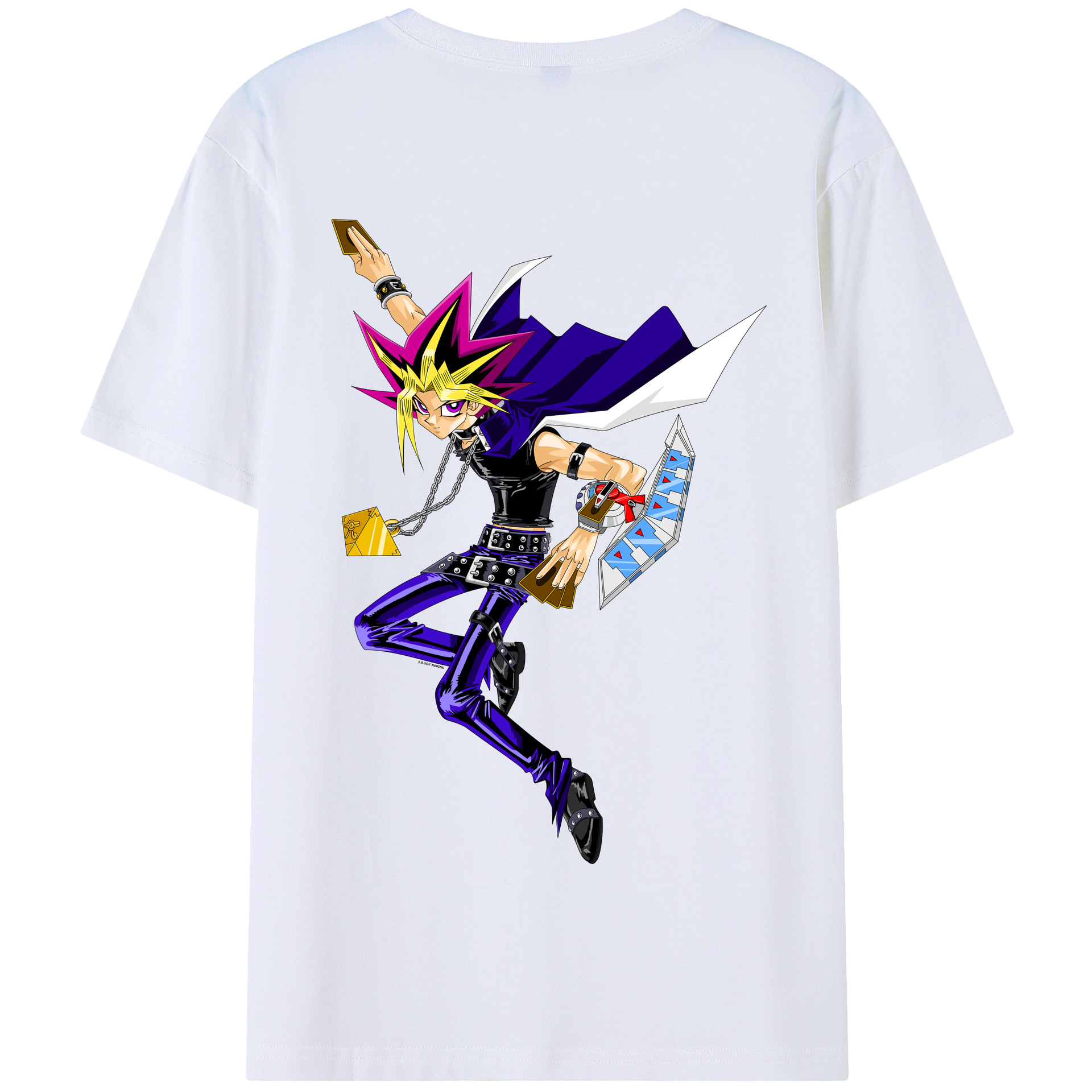 遊☆戯☆王 Yu-Gi-Oh! 綿100％半袖Tシャツ（背面プリント）