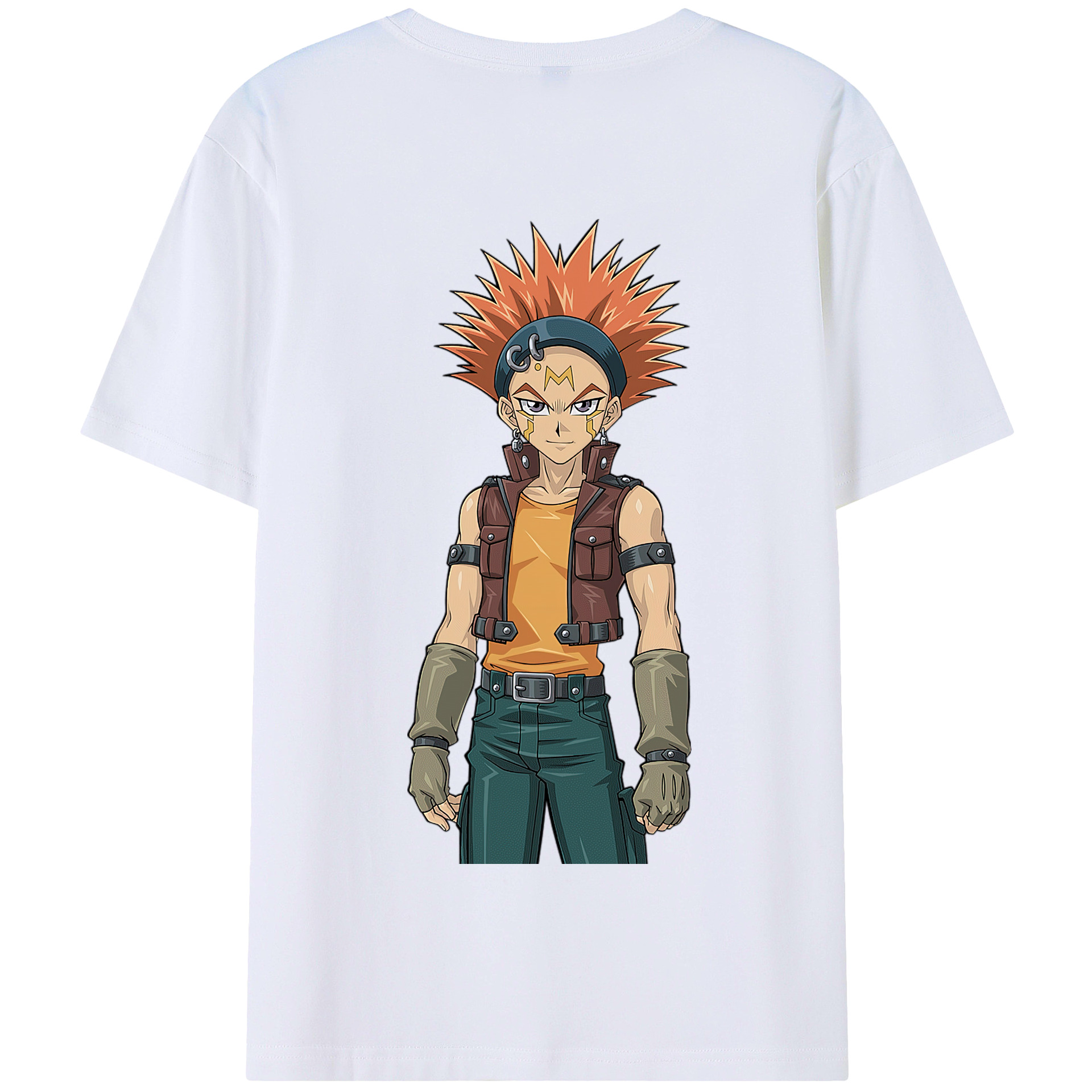 （画像用） 遊☆戯☆王 Yu-Gi-Oh! 綿100％半袖Tシャツ（背面プリント）